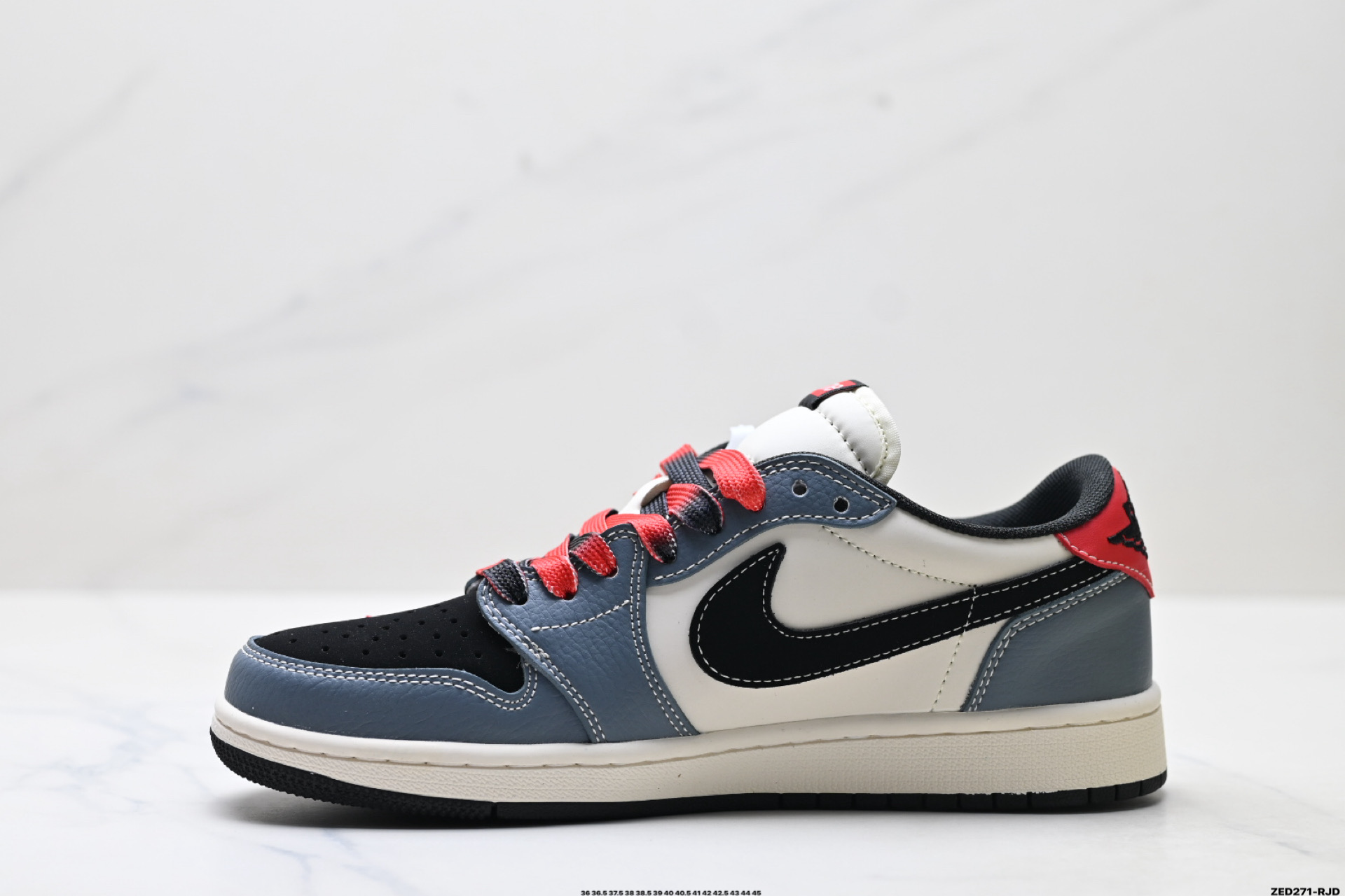 Nike Air Jordan 1 x Travis Scott AJ1倒勾 乔一倒钩 ‘DIY’定制 耐克 低帮文化篮球鞋 QW5088-202