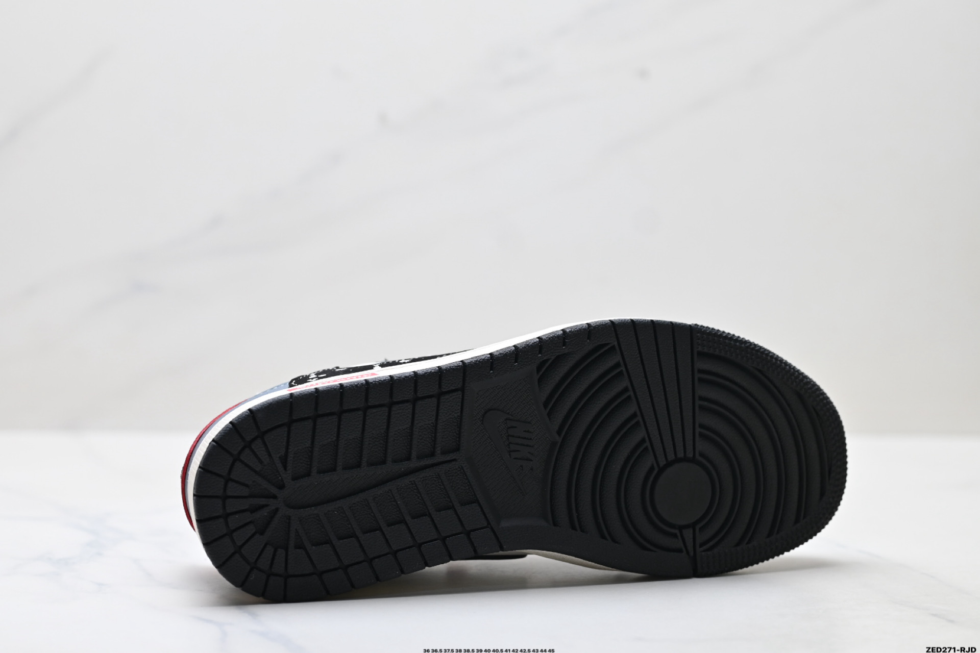 Nike Air Jordan 1 x Travis Scott AJ1倒勾 乔一倒钩 ‘DIY’定制 耐克 低帮文化篮球鞋 QW5088-202