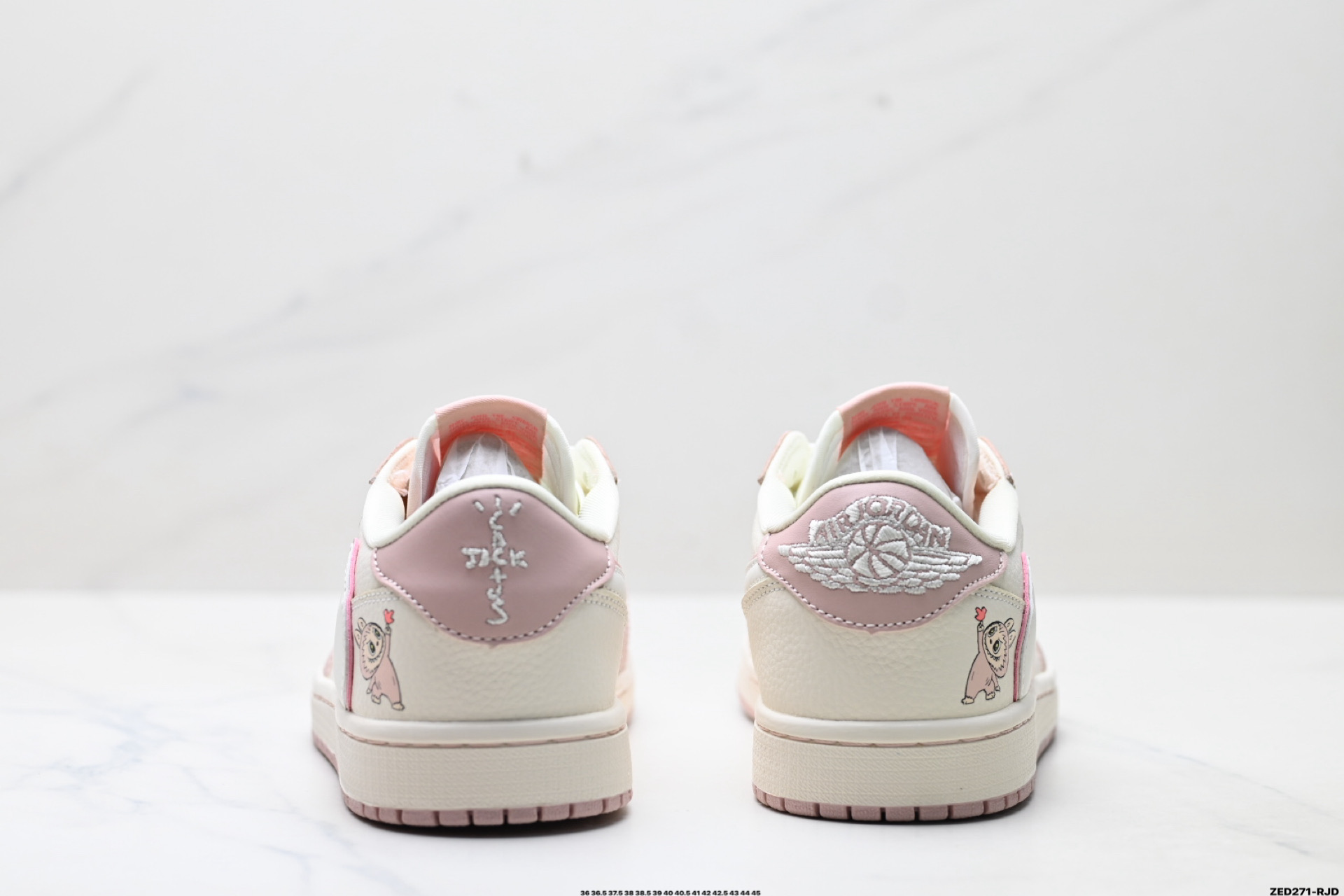 Nike Air Jordan 1 x Travis Scott AJ1倒勾 乔一倒钩 ‘DIY’定制 耐克 低帮文化篮球鞋 DZ5899-021