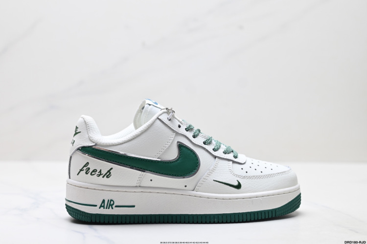 Nike Air Force 1 '07 Low Casual Sneakers - White/Green, All-Day Comfort 1 Nike Air Force 1 ’07 Low Casual Sneakers – White/Green, All-Day Comfort
