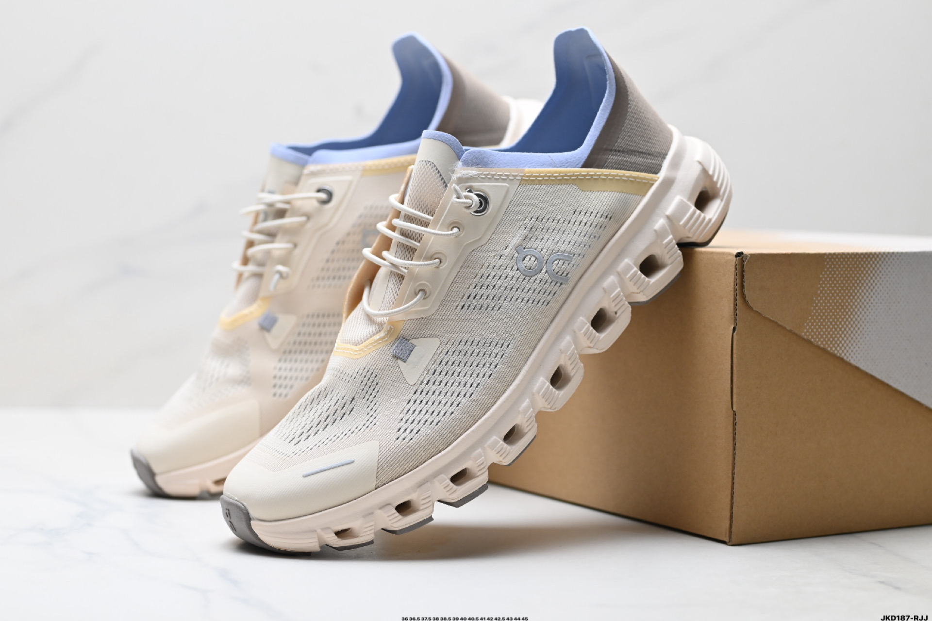 On昂跑 Cloud 6 Coast 轻量运动休闲鞋 轻量透气的工程网格结合环保人造麂皮