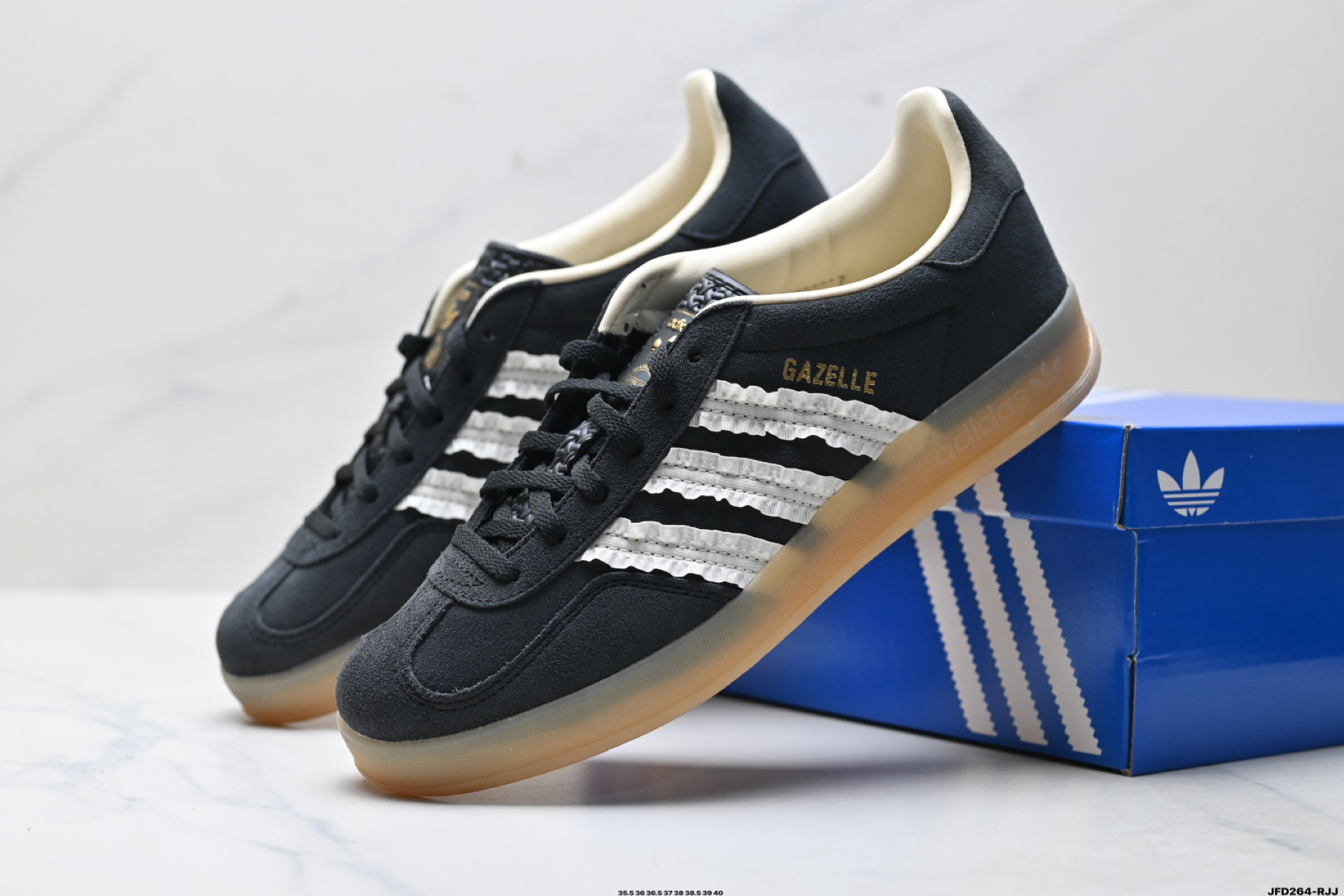 Adidas Originals Gazelle Indoor 三叶草休闲防滑耐磨低帮板鞋 JS1412