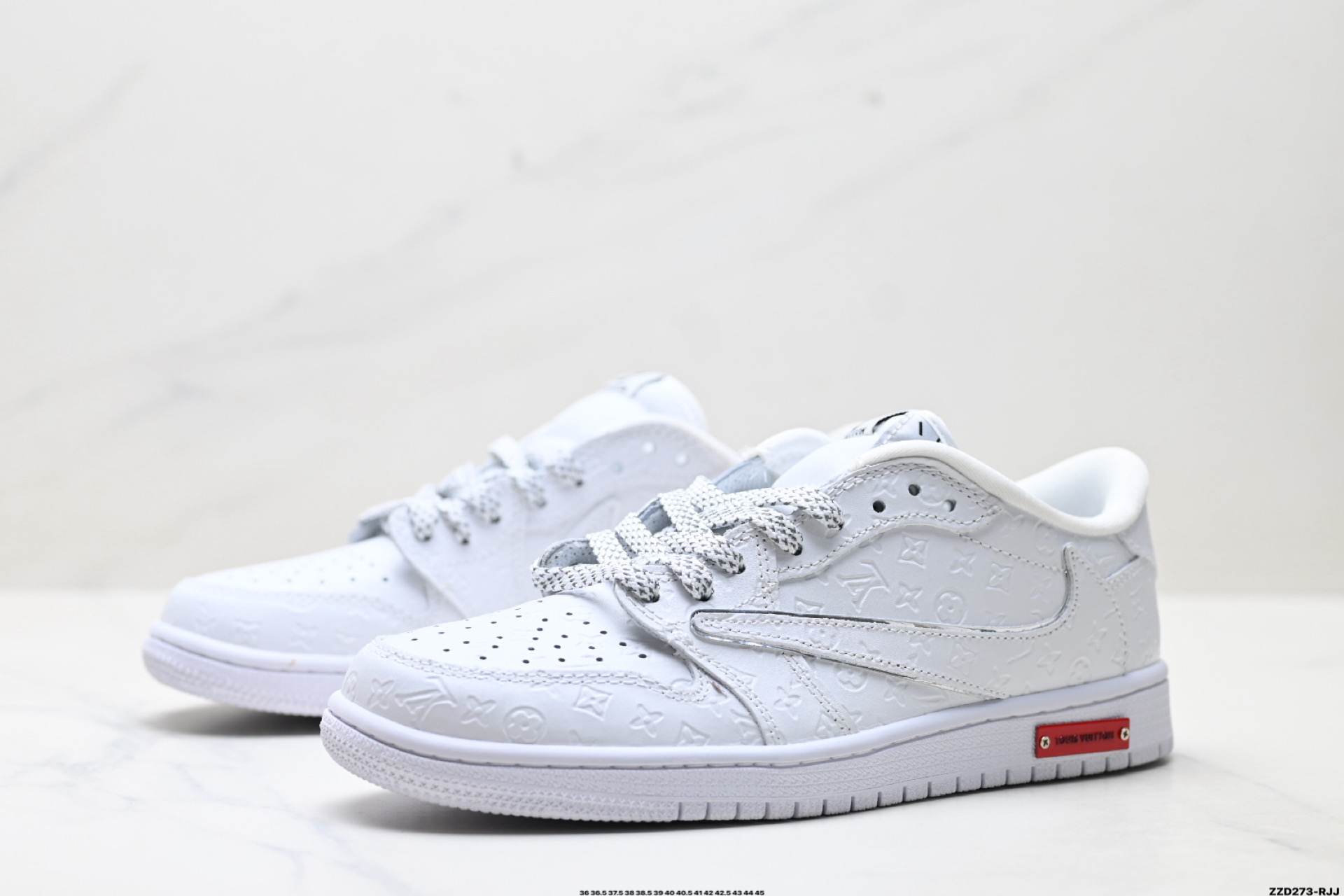 Nike Air Jordan 1 x Travis Scott AJ1倒勾 乔一倒钩 ‘DIY’定制 耐克 低帮文化篮球鞋 XS2025-076