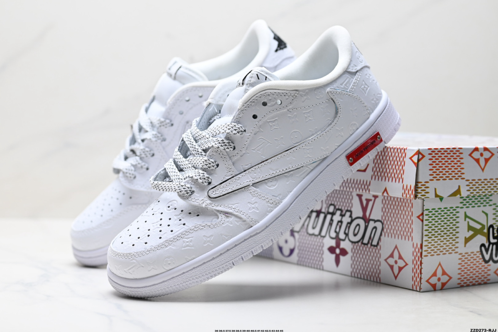 Nike Air Jordan 1 x Travis Scott AJ1倒勾 乔一倒钩 ‘DIY’定制 耐克 低帮文化篮球鞋 XS2025-076