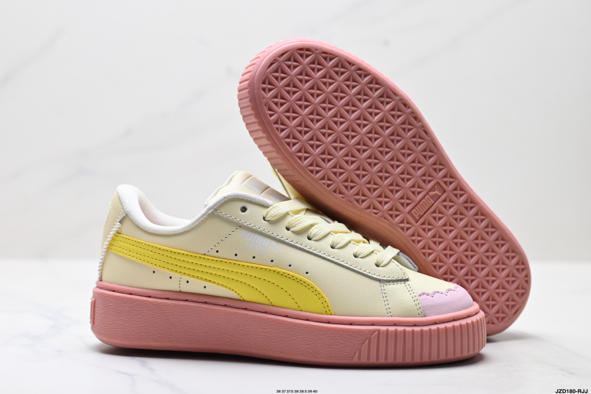 PUMA彪马板鞋女PLATFORM PEARL24新款复古松糕鞋运动休闲鞋 398910-02