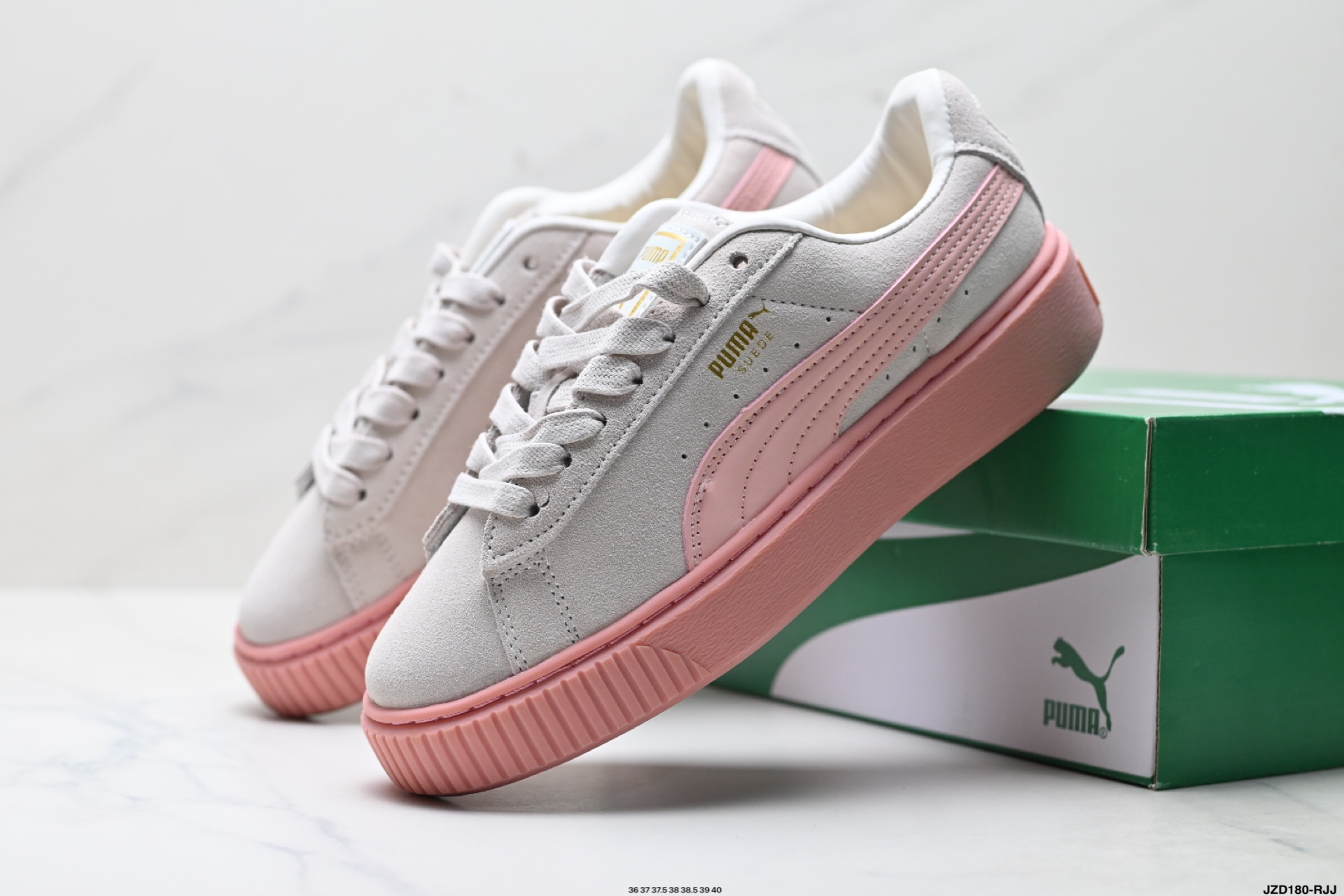 PUMA彪马板鞋女PLATFORM PEARL24新款复古松糕鞋运动休闲鞋 398910-02