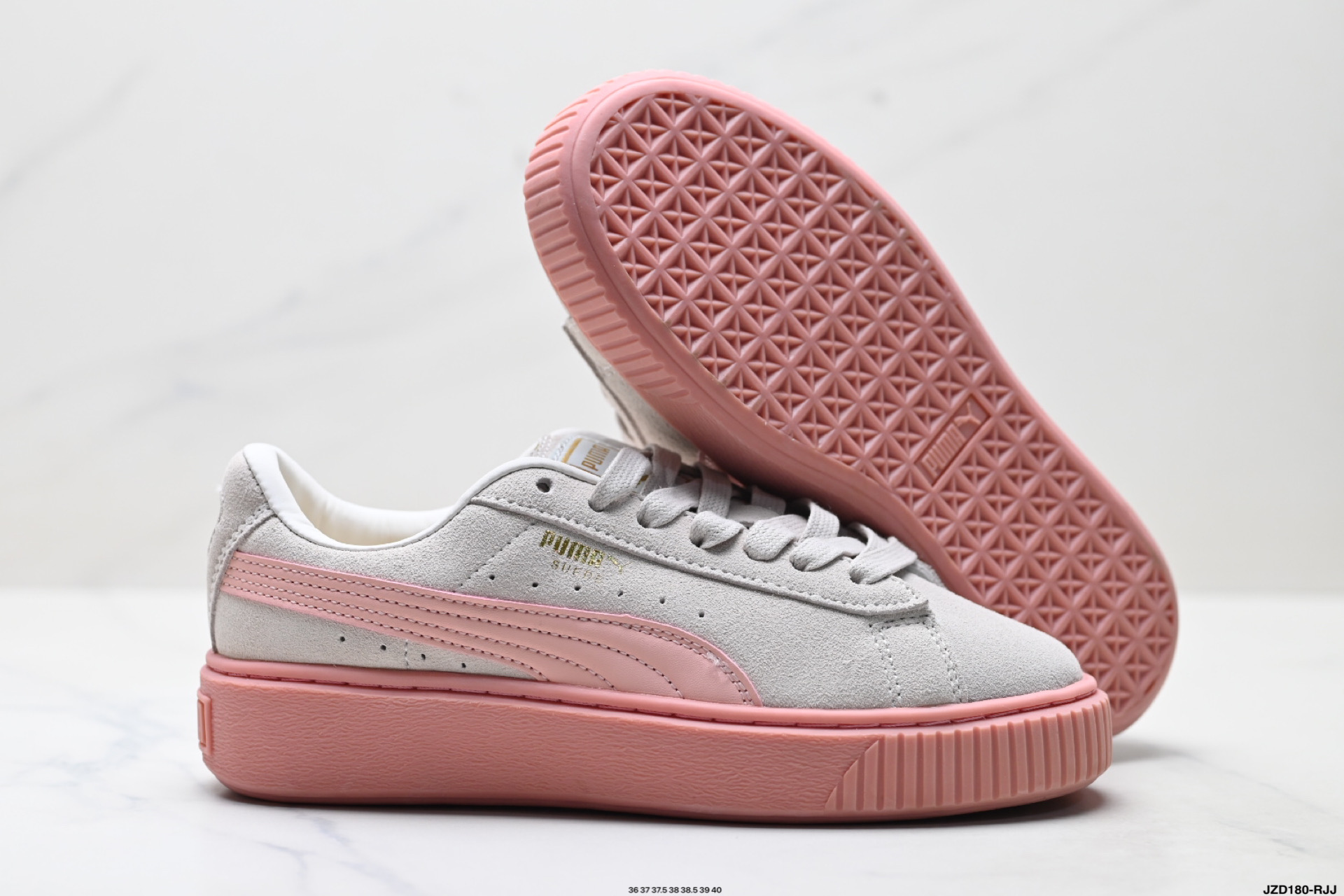 PUMA彪马板鞋女PLATFORM PEARL24新款复古松糕鞋运动休闲鞋 398910-02