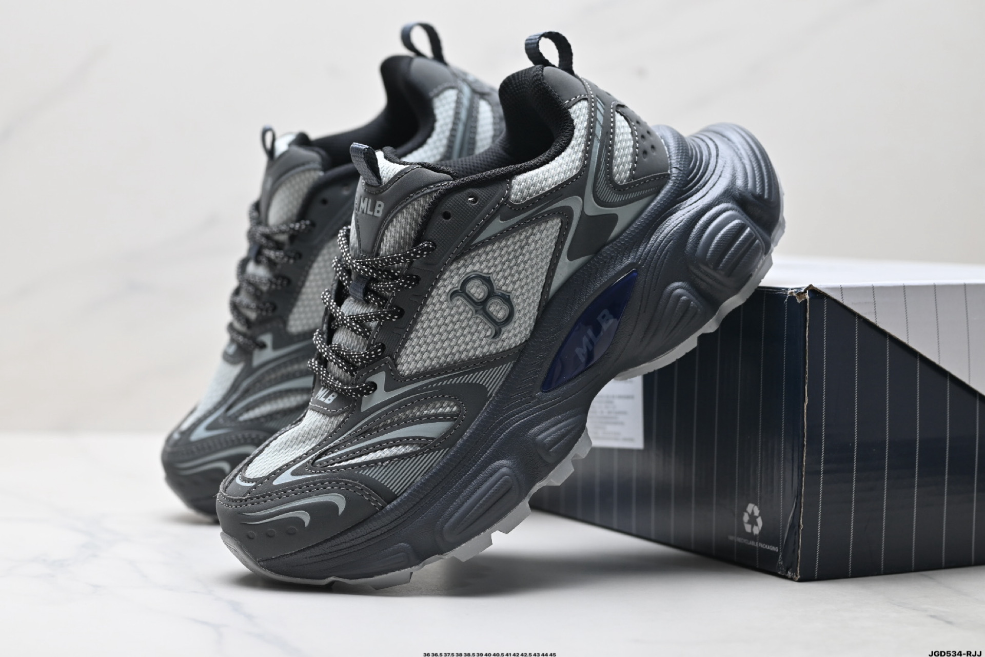 MLB Winner Chunky 百搭舒适休闲潮流运动厚底增高防滑耐磨 低帮 老爹鞋 3ASHWD15N