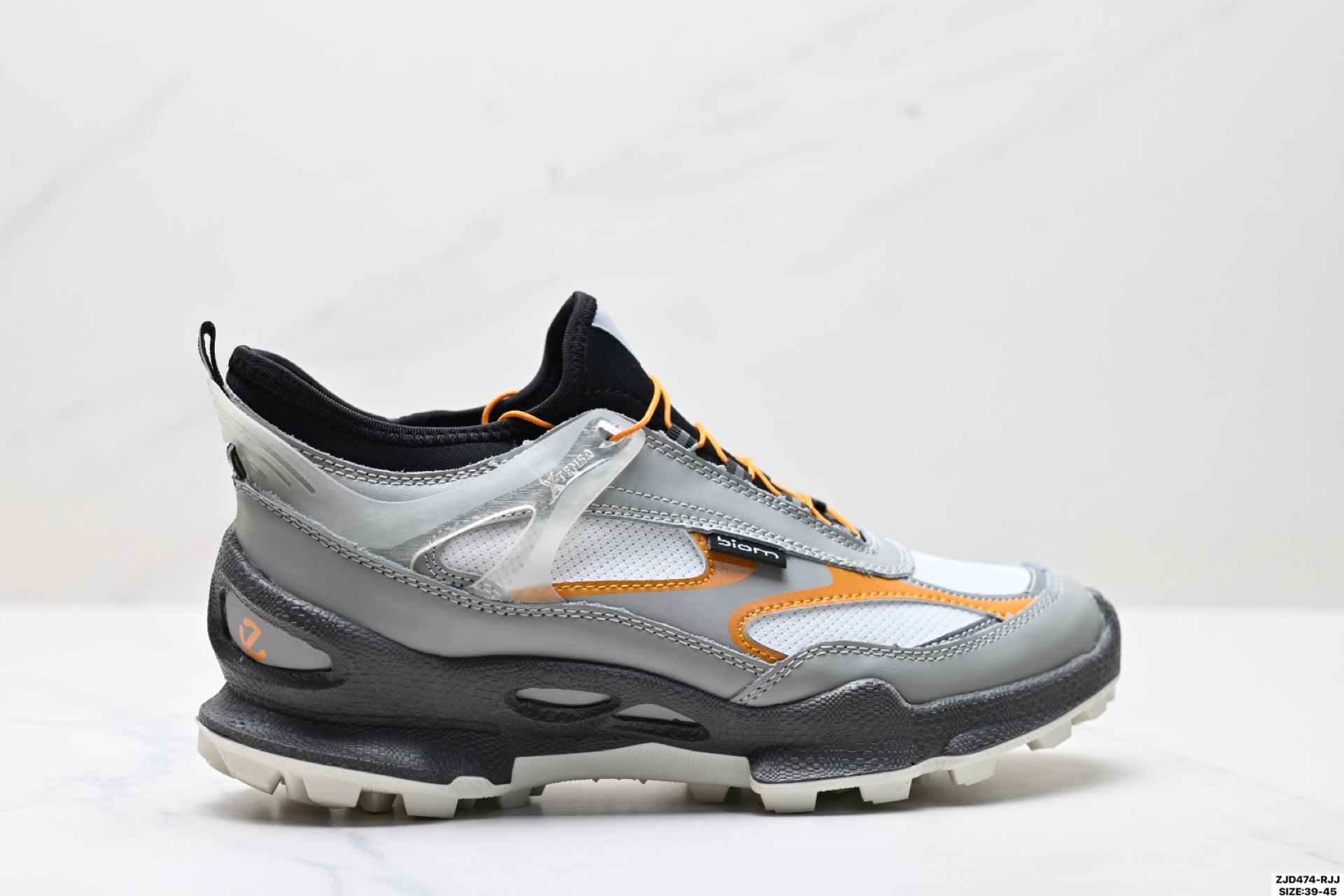 Ecco爱步 健步C 舒适时尚 牛皮防水透气回弹低帮跑步鞋