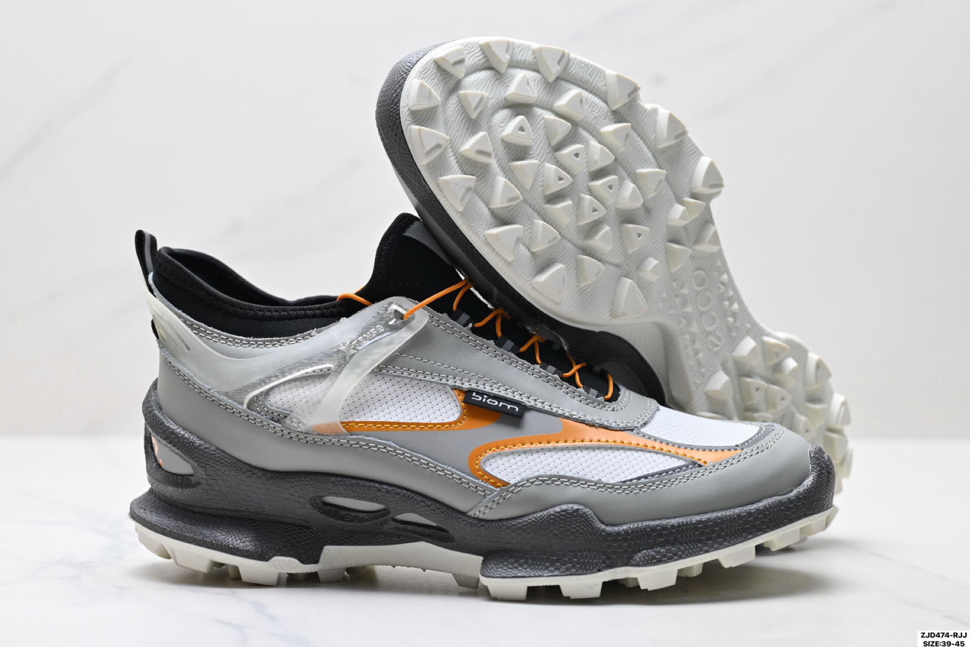 Ecco爱步 健步C 舒适时尚 牛皮防水透气回弹低帮跑步鞋