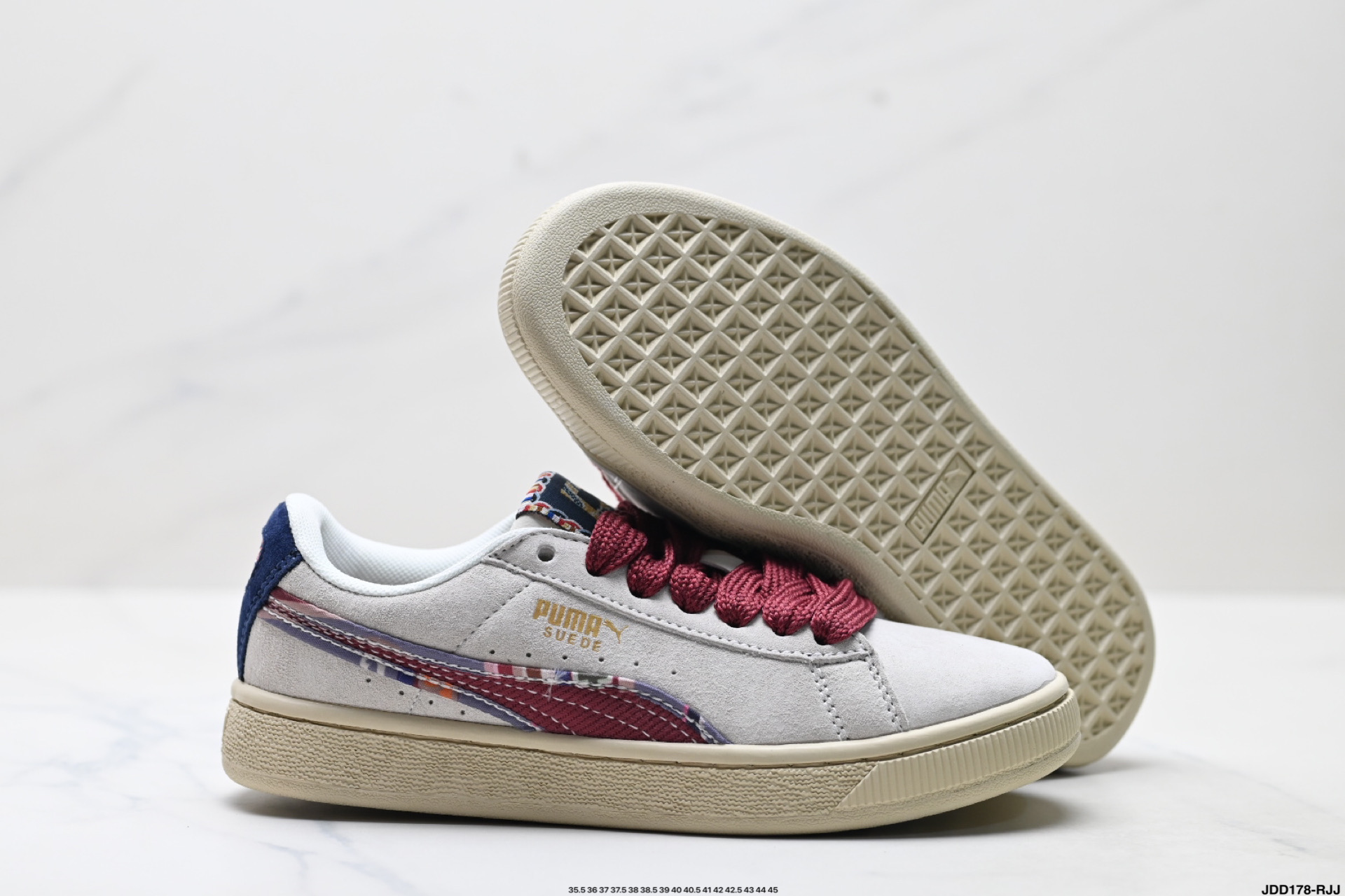 Puma Suede BZ Fringe 彪马 防滑耐磨低帮德训板鞋 398673-01