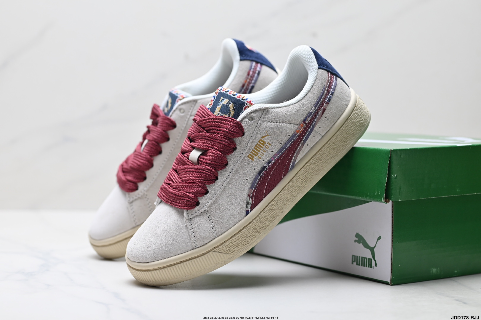 Puma Suede BZ Fringe 彪马 防滑耐磨低帮德训板鞋 398673-01