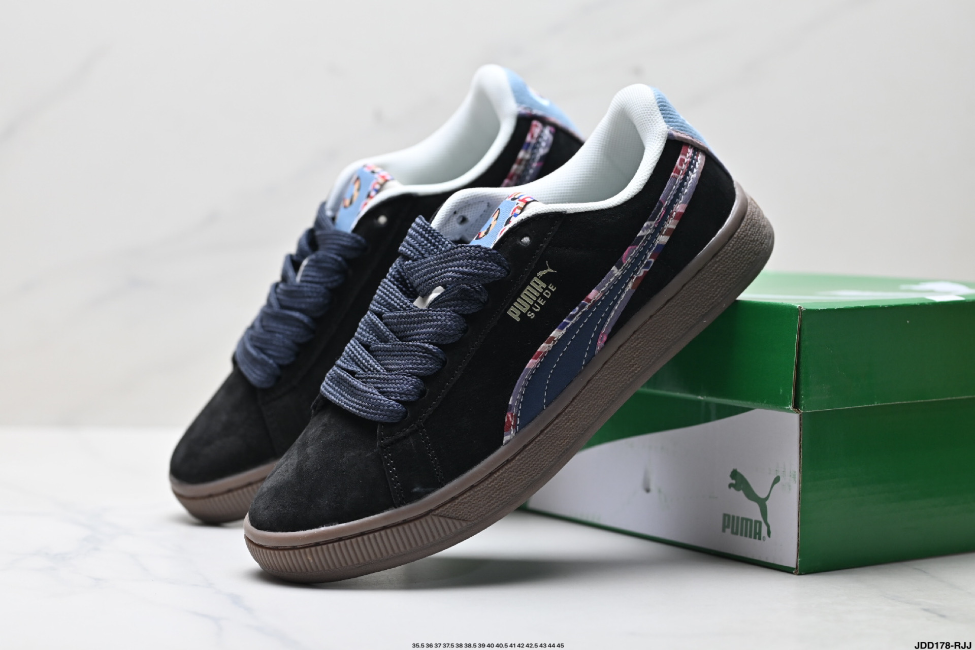 Puma Suede BZ Fringe 彪马 防滑耐磨低帮德训板鞋 398673-01