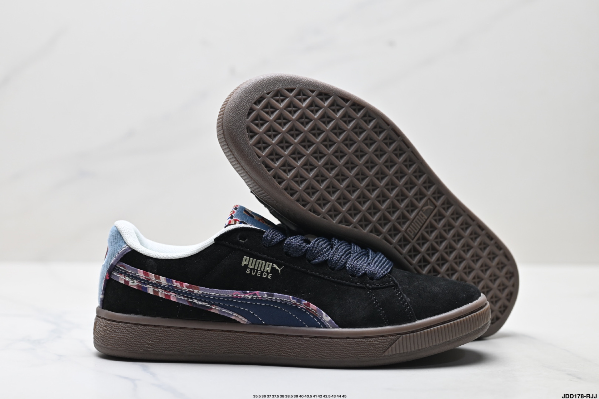 Puma Suede BZ Fringe 彪马 防滑耐磨低帮德训板鞋 398673-01