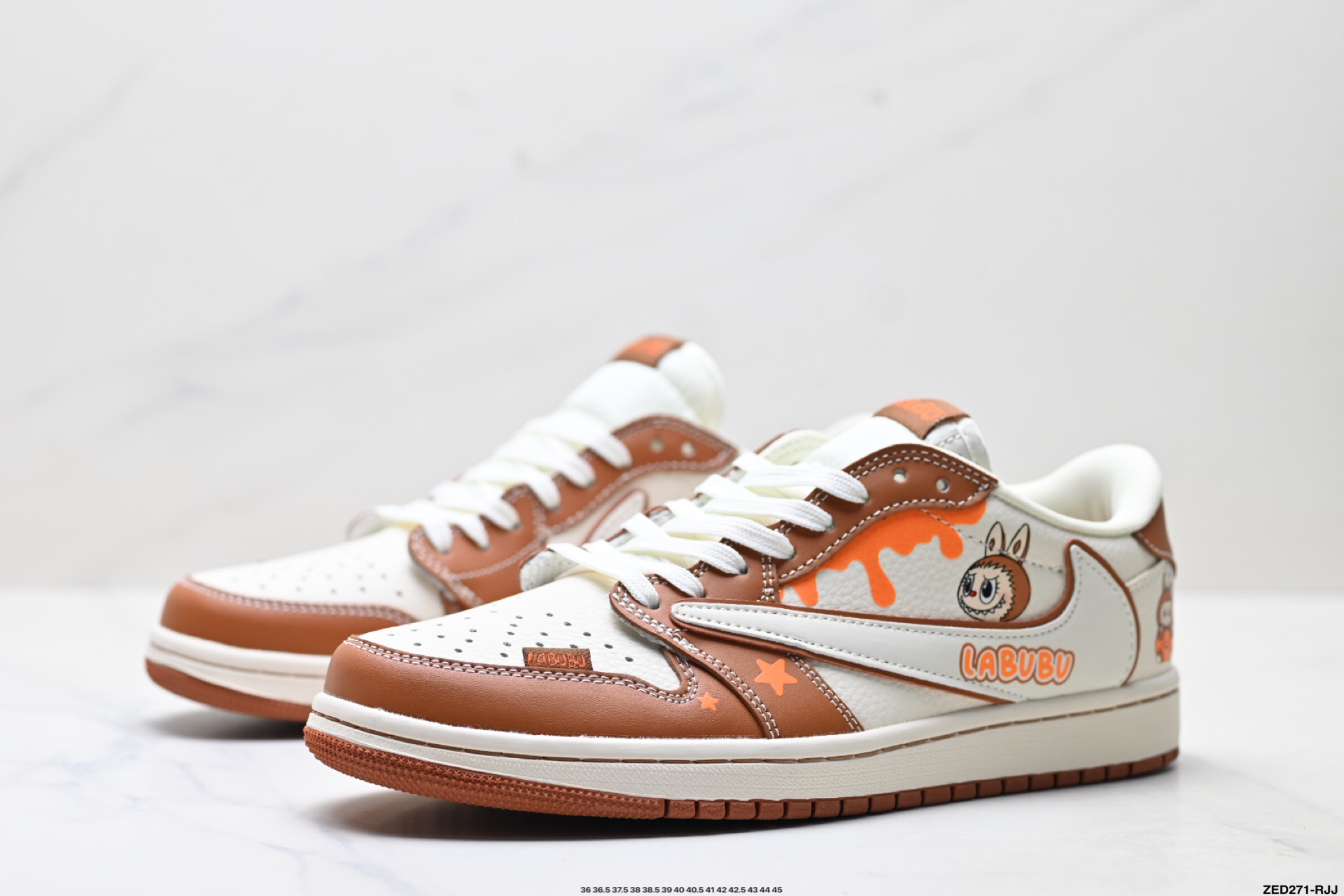 Nike Air Jordan 1 x Travis Scott AJ1倒勾 乔一倒钩 ‘DIY’定制 耐克 低帮文化篮球鞋 DZ5899-020