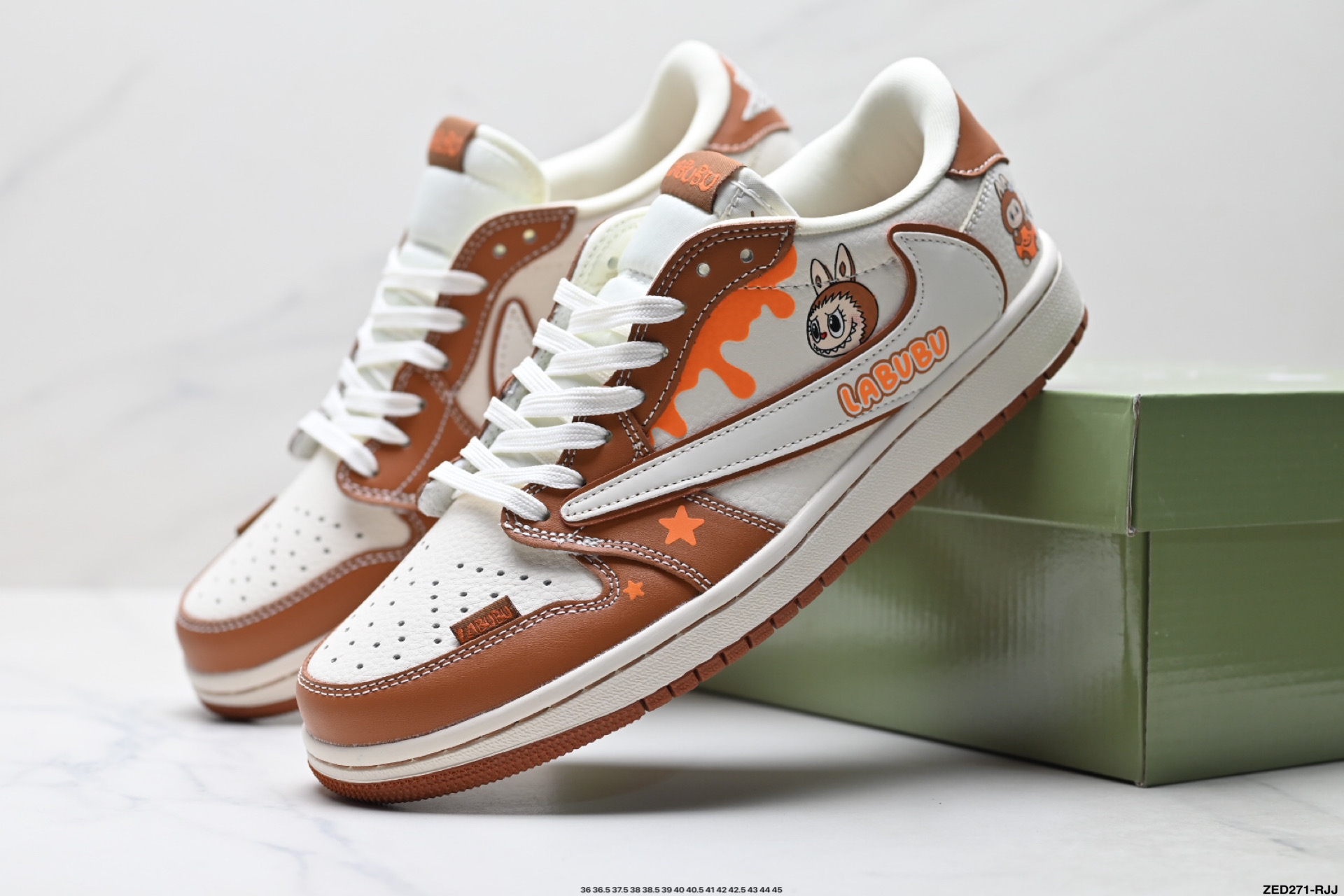 Nike Air Jordan 1 x Travis Scott AJ1倒勾 乔一倒钩 ‘DIY’定制 耐克 低帮文化篮球鞋 DZ5899-020