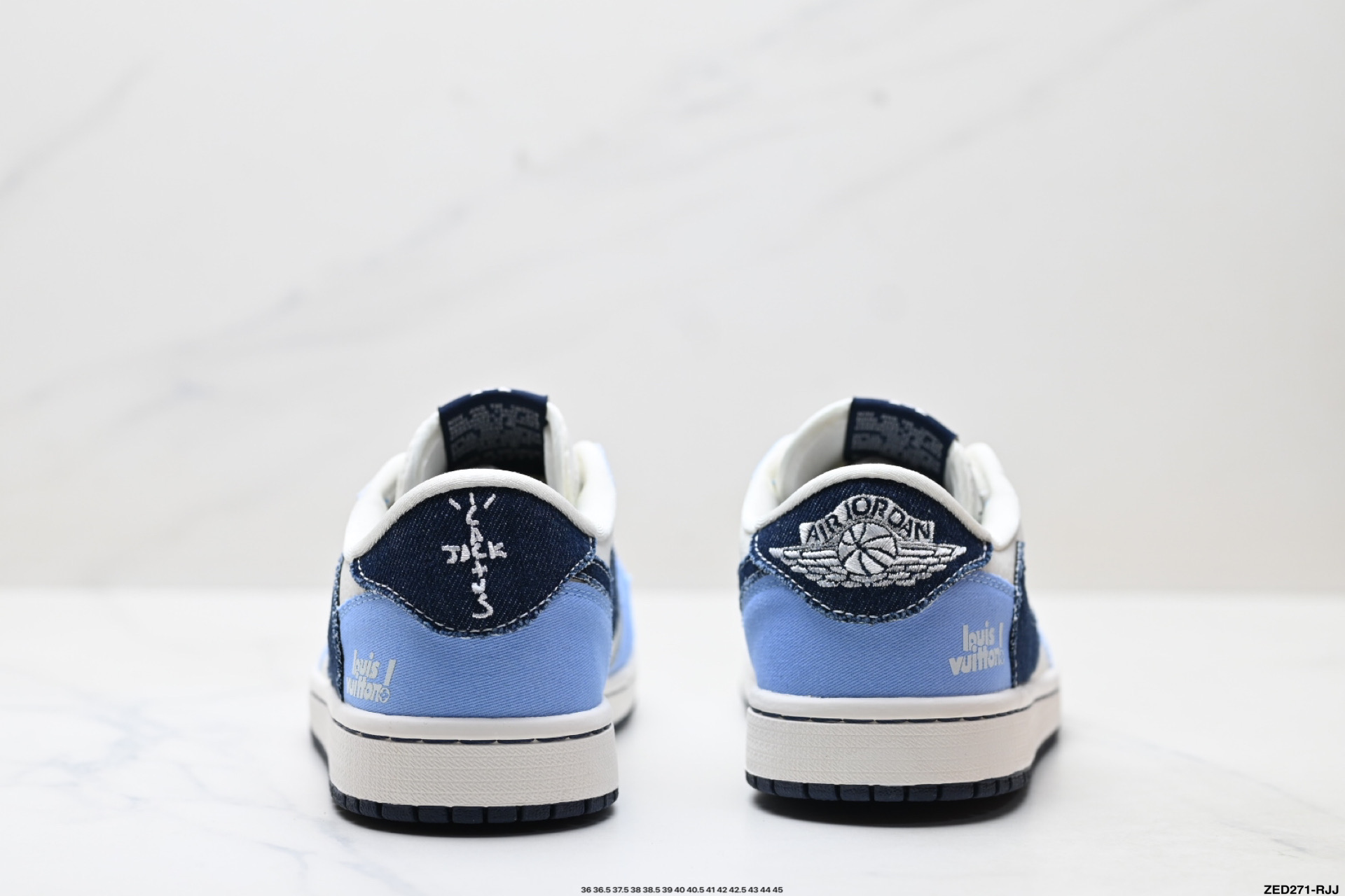 Nike Air Jordan 1 x Travis Scott AJ1倒勾 乔一倒钩 ‘DIY’定制 耐克 低帮文化篮球鞋 JW1188-146