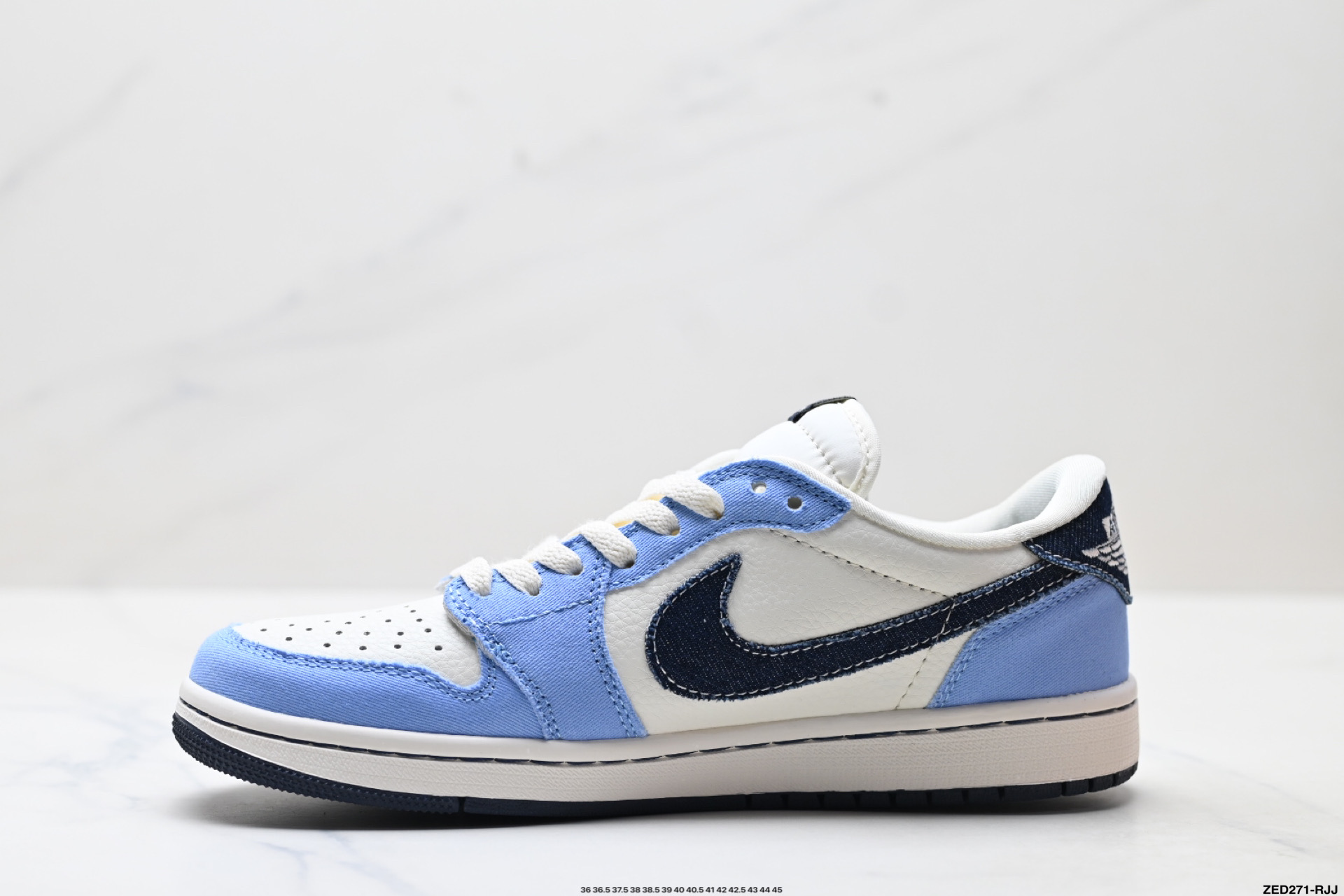 Nike Air Jordan 1 x Travis Scott AJ1倒勾 乔一倒钩 ‘DIY’定制 耐克 低帮文化篮球鞋 JW1188-146