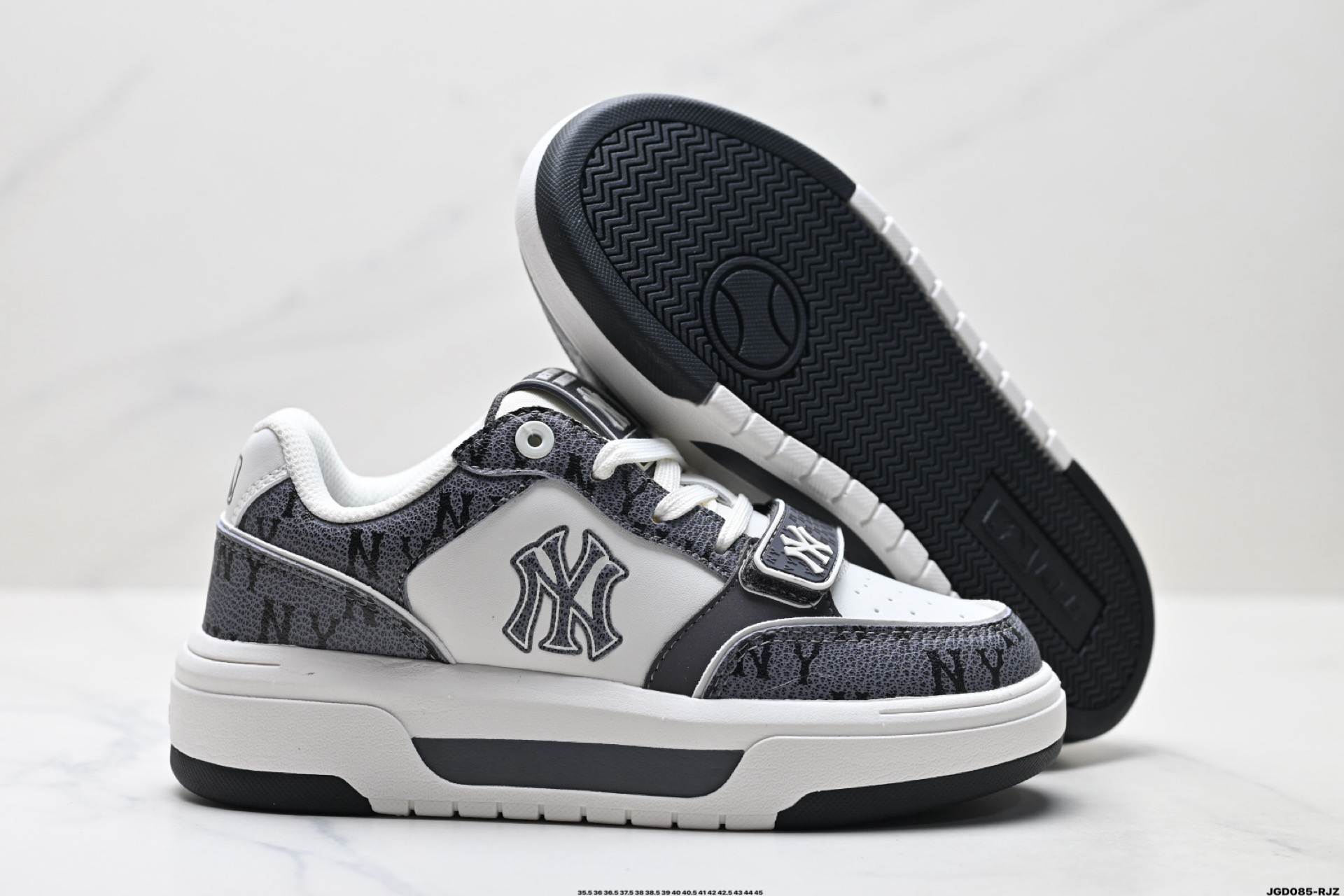 MLB CHUNKY LINER DENIM 潮流百搭 厚底增高休闲鞋 防滑耐磨 低帮 老爹鞋 3ASXP55N