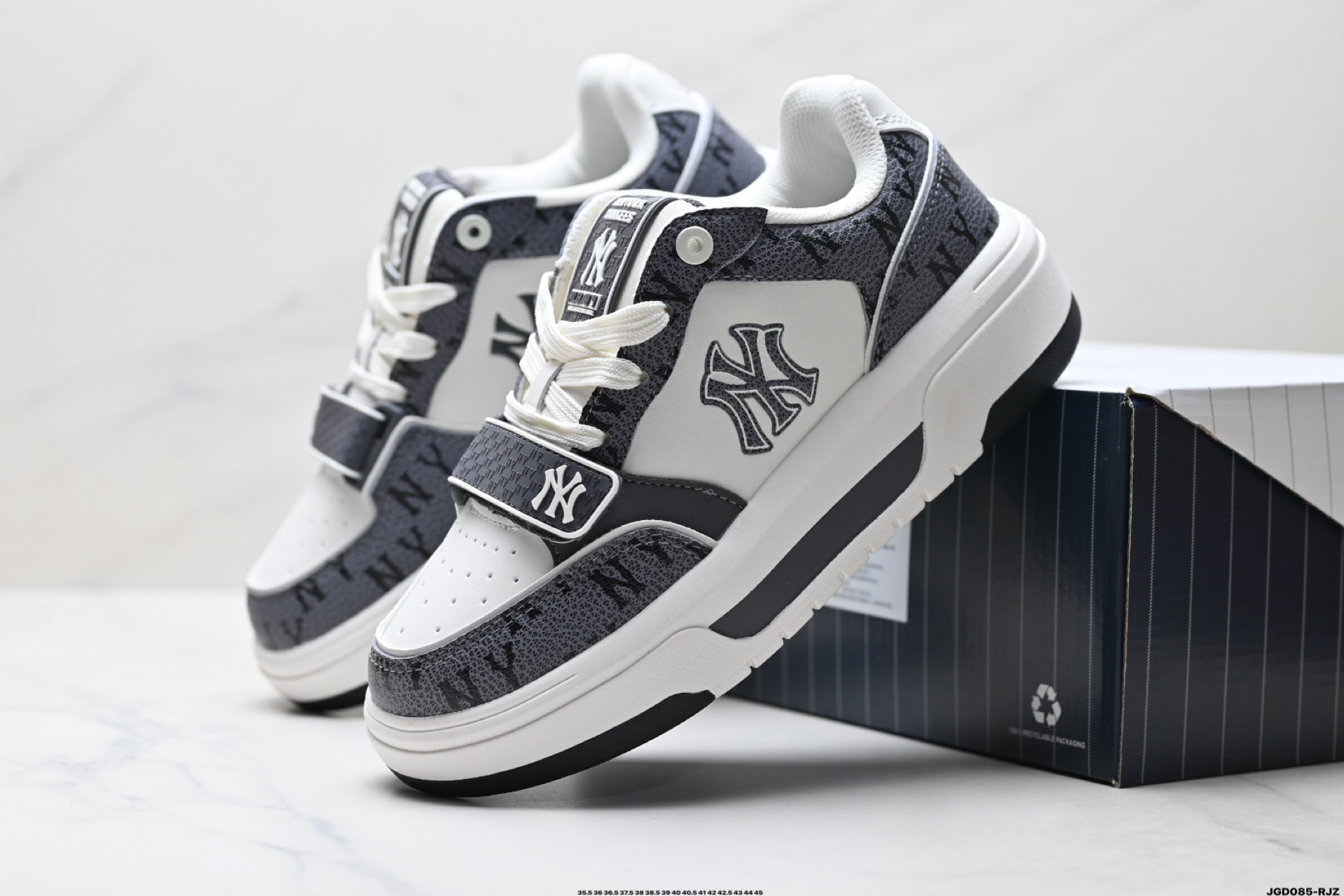 MLB CHUNKY LINER DENIM 潮流百搭 厚底增高休闲鞋 防滑耐磨 低帮 老爹鞋 3ASXP55N