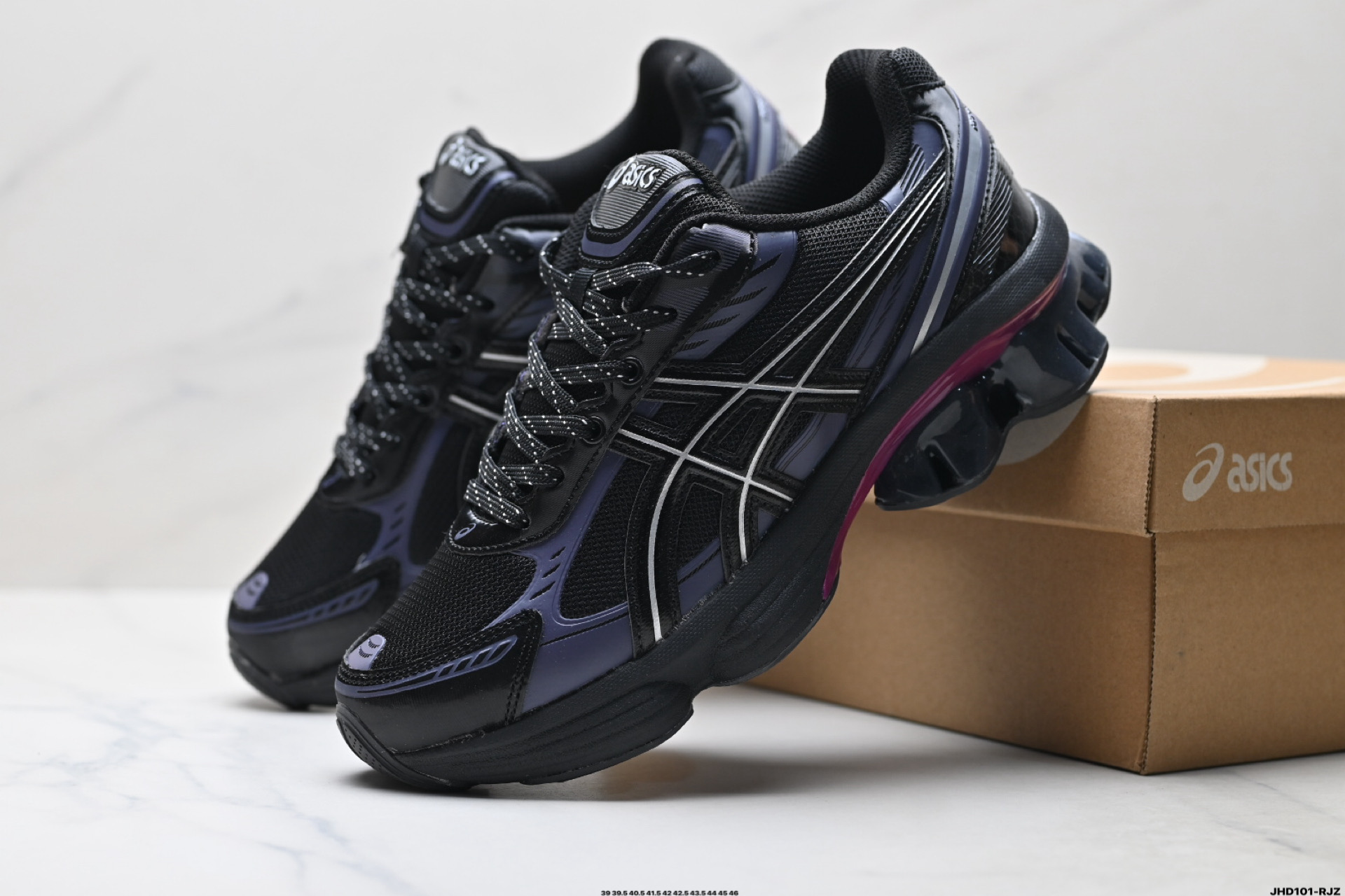 Asics Gel-Kinetic Fluent 亚瑟士 复古休闲运动鞋厚底增高老爹鞋 1203A591-021