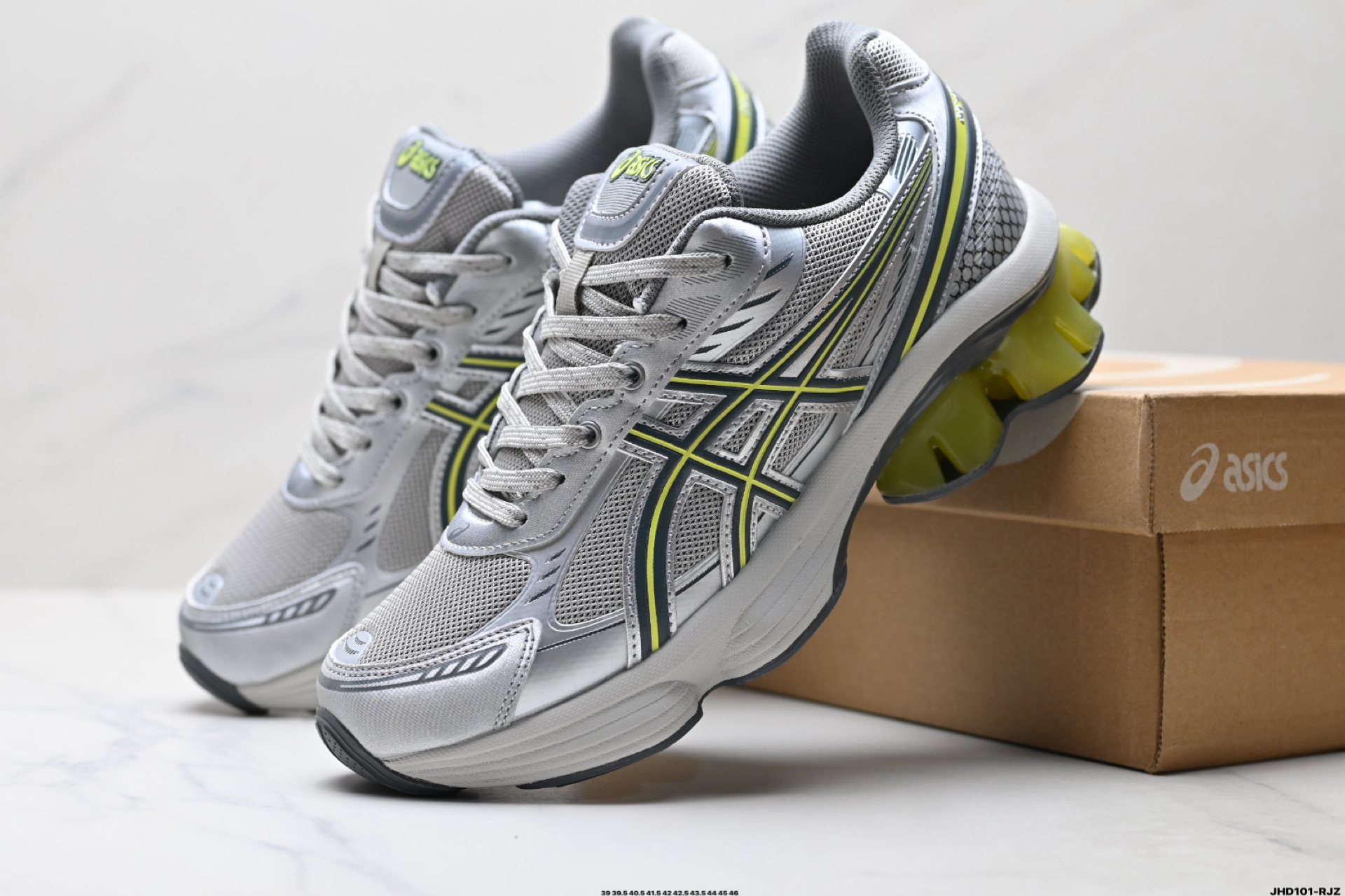 Asics Gel-Kinetic Fluent 亚瑟士 复古休闲运动鞋厚底增高老爹鞋 1203A591-021