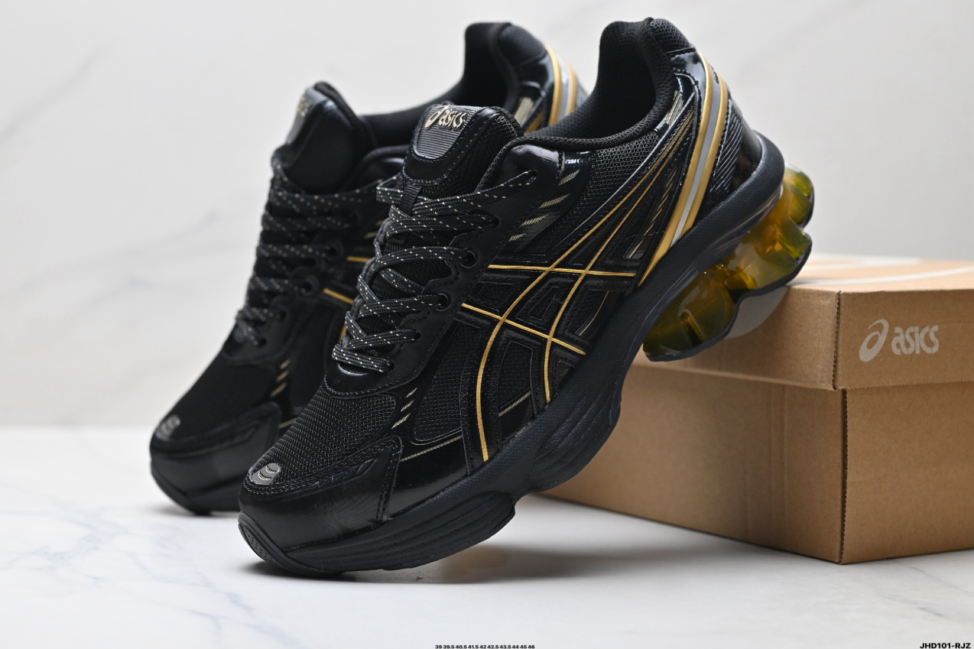 Asics Gel-Kinetic Fluent 亚瑟士 复古休闲运动鞋厚底增高老爹鞋 1203A591-021