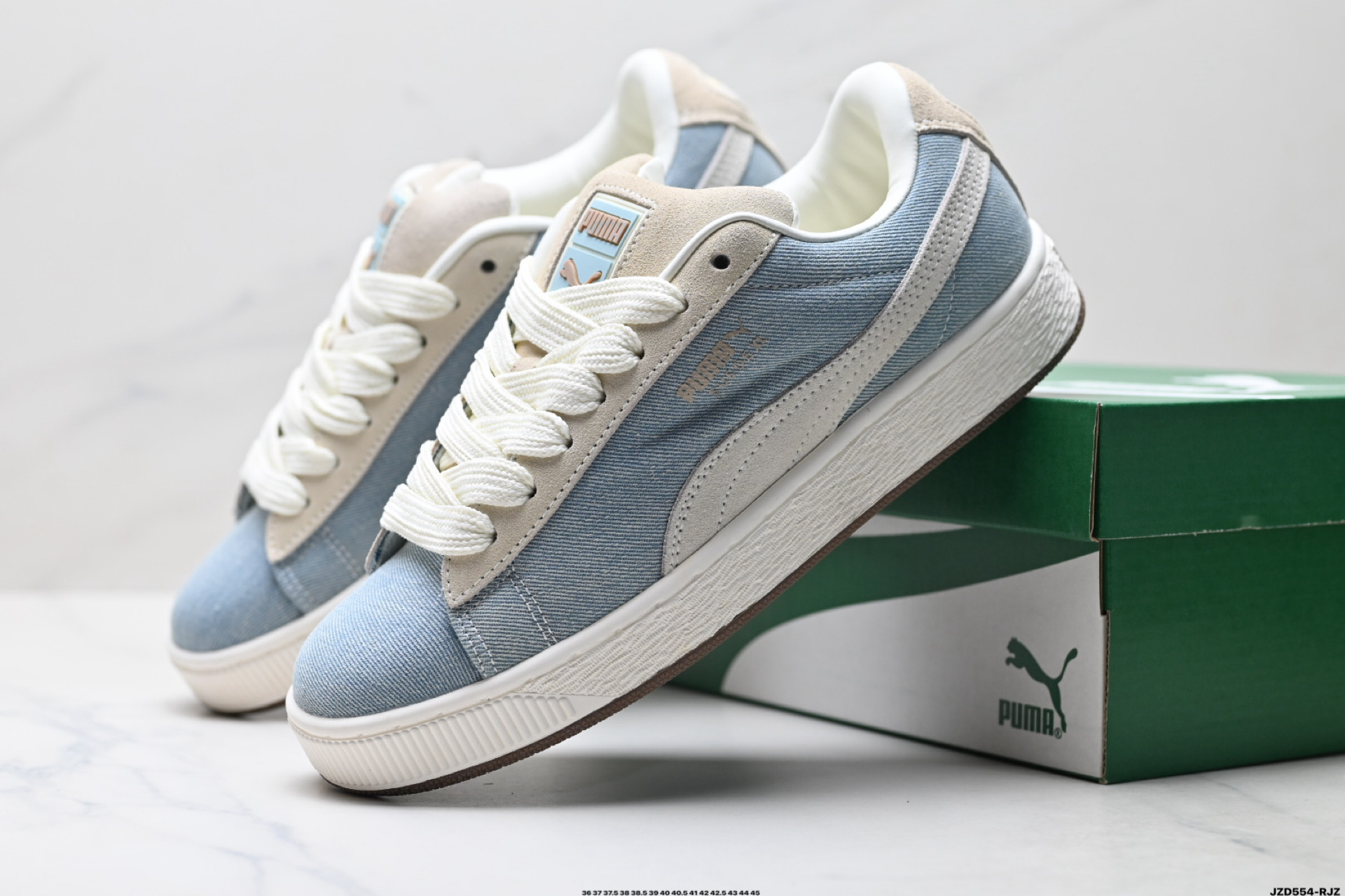 Puma Suede XL 复古单品 彪马 防滑耐磨低帮德训板鞋 308798-01
