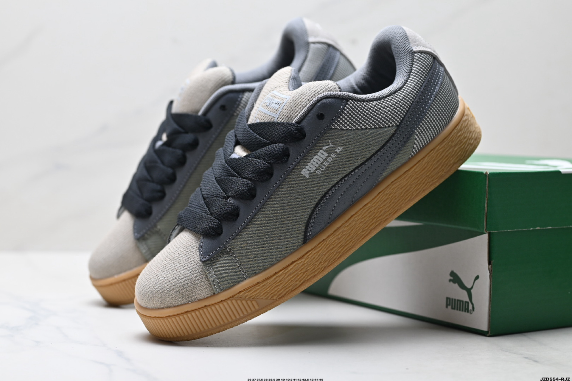 Puma Suede XL 复古单品 彪马 防滑耐磨低帮德训板鞋 308798-01