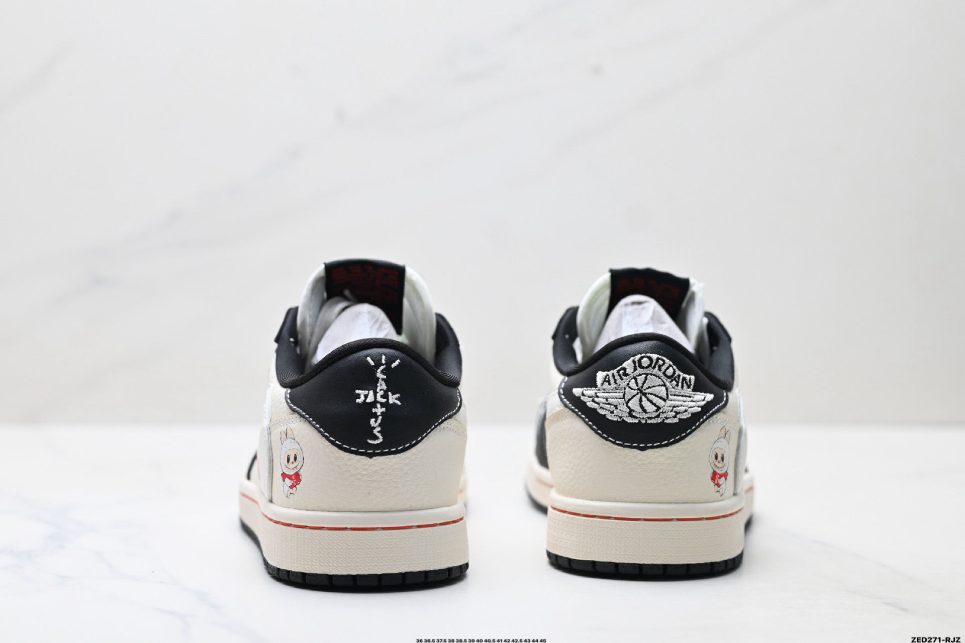 Nike Air Jordan 1 x Travis Scott AJ1倒勾 乔一倒钩 ‘DIY’定制 耐克 低帮文化篮球鞋 DZ5899-019