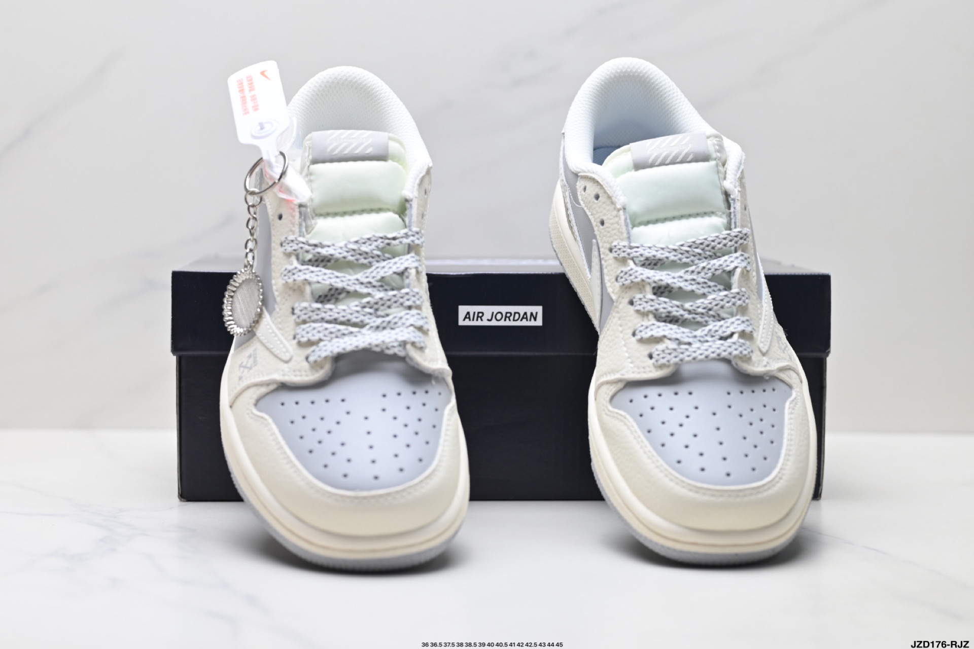 Nike Air Jordan 1 x Off-White: Zapatillas Bajas de Baloncesto Personalizadas 8 i1757609262581 7026 0 6