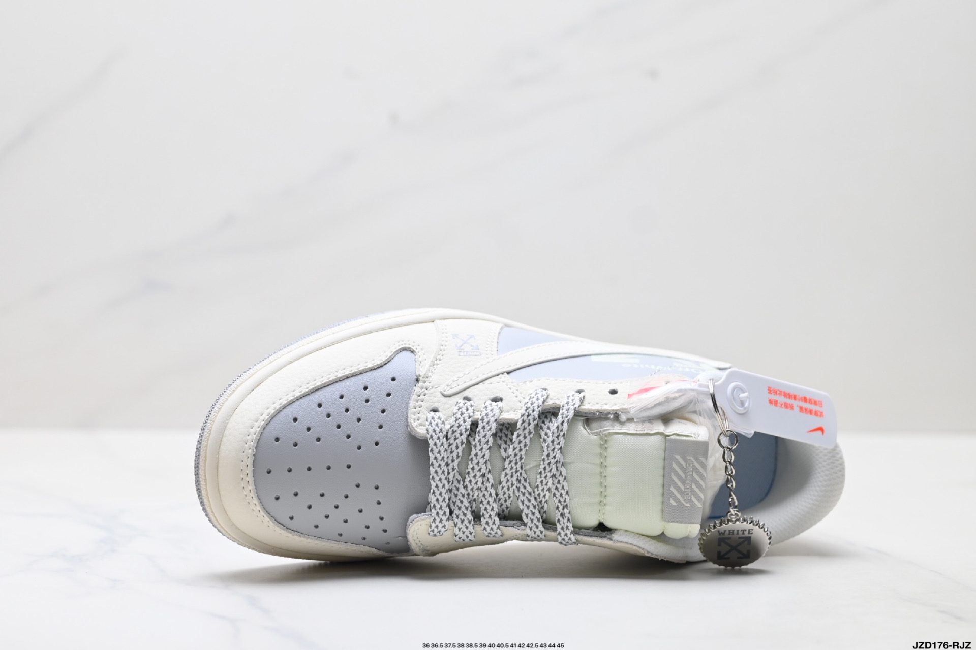 Nike Air Jordan 1 x Off-White: Zapatillas Bajas de Baloncesto Personalizadas 3 i1757609263163 7204 0 1