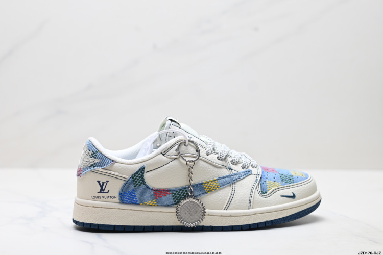 Nike Air Jordan 1 x Louis Vuitton Custom Low Top Sneakers 1 Nike Air Jordan 1 x Louis Vuitton Custom Low Top Sneakers