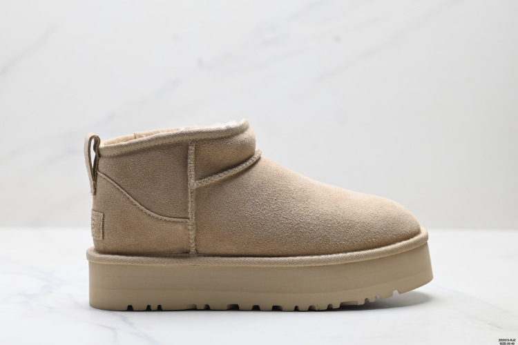 Ugg Women's Classic Mini Platform Boot, Suede Leather, Short Ankle, Warm 1 Ugg Women’s Classic Mini Platform Boot, Suede Leather, Short Ankle, Warm