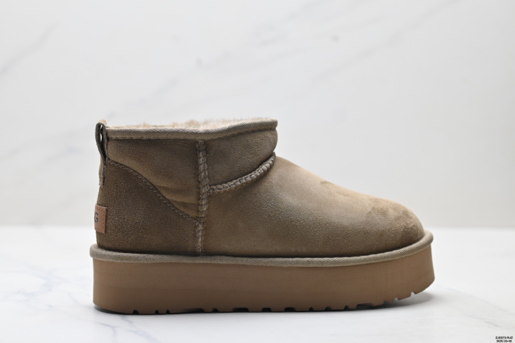 UGG Mini Platform Women's Winter Boots, Suede Leather, Sheepskin Lining 1 UGG Mini Platform Women’s Winter Boots, Suede Leather, Sheepskin Lining