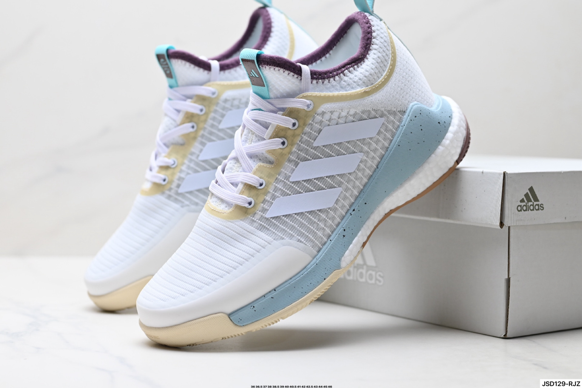 Adidas Crazyflight Mid 减震防滑 中帮 阿迪达斯 训练鞋 推出可提升室内球场表现的跳高鞋 HO4964