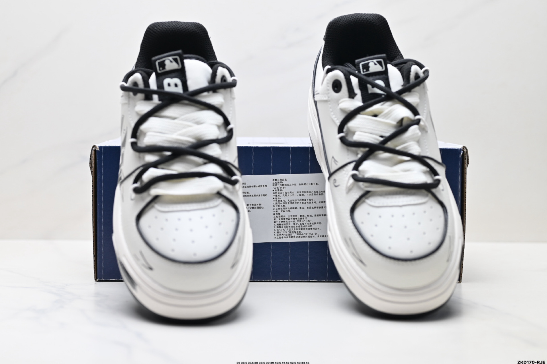 MLB Chunky Liner PU ‘DIY定制’ 简约时尚 百搭 包裹性保暖防滑防水减震 低帮 板鞋 3ASXCA12N