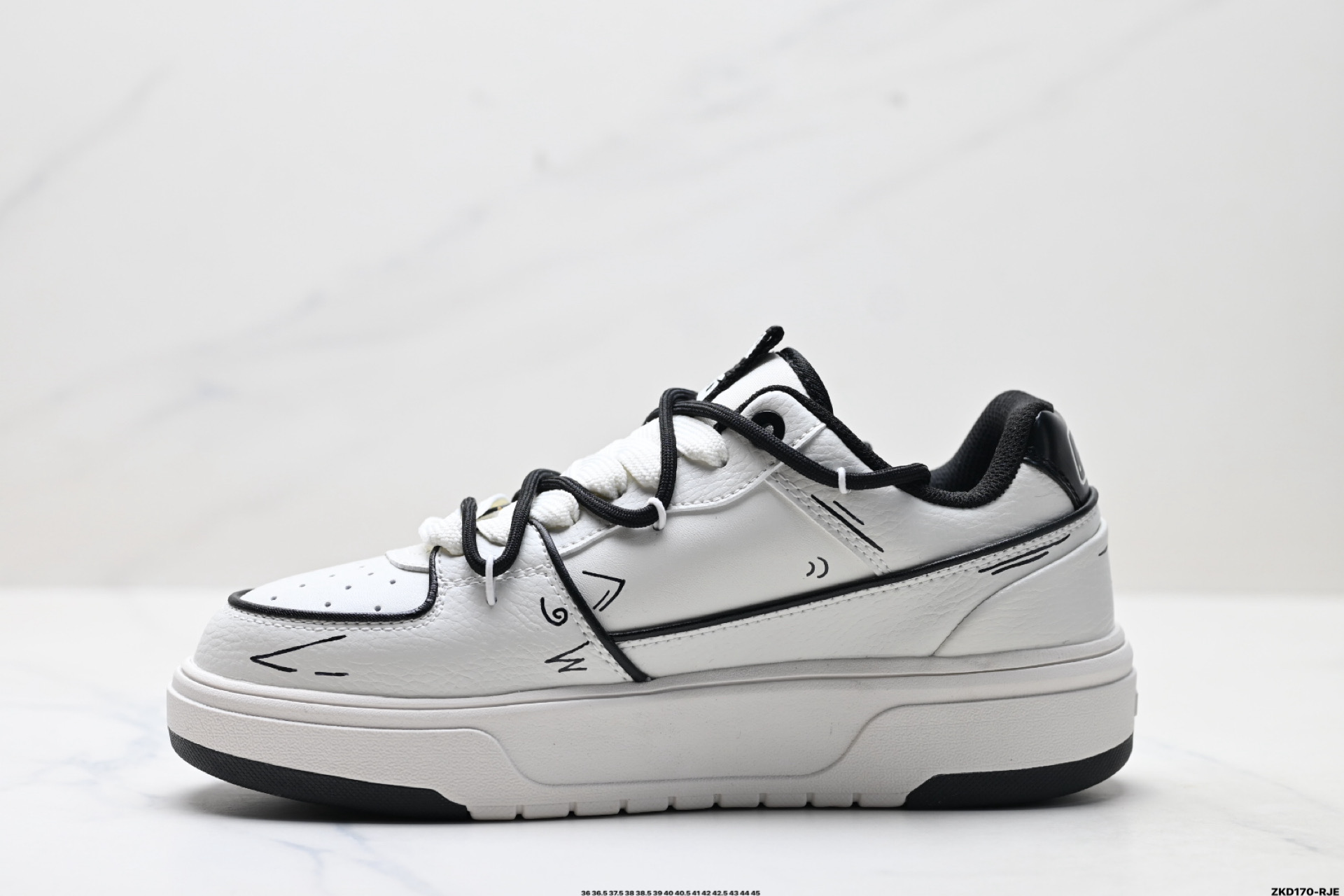 MLB Chunky Liner PU ‘DIY定制’ 简约时尚 百搭 包裹性保暖防滑防水减震 低帮 板鞋 3ASXCA12N