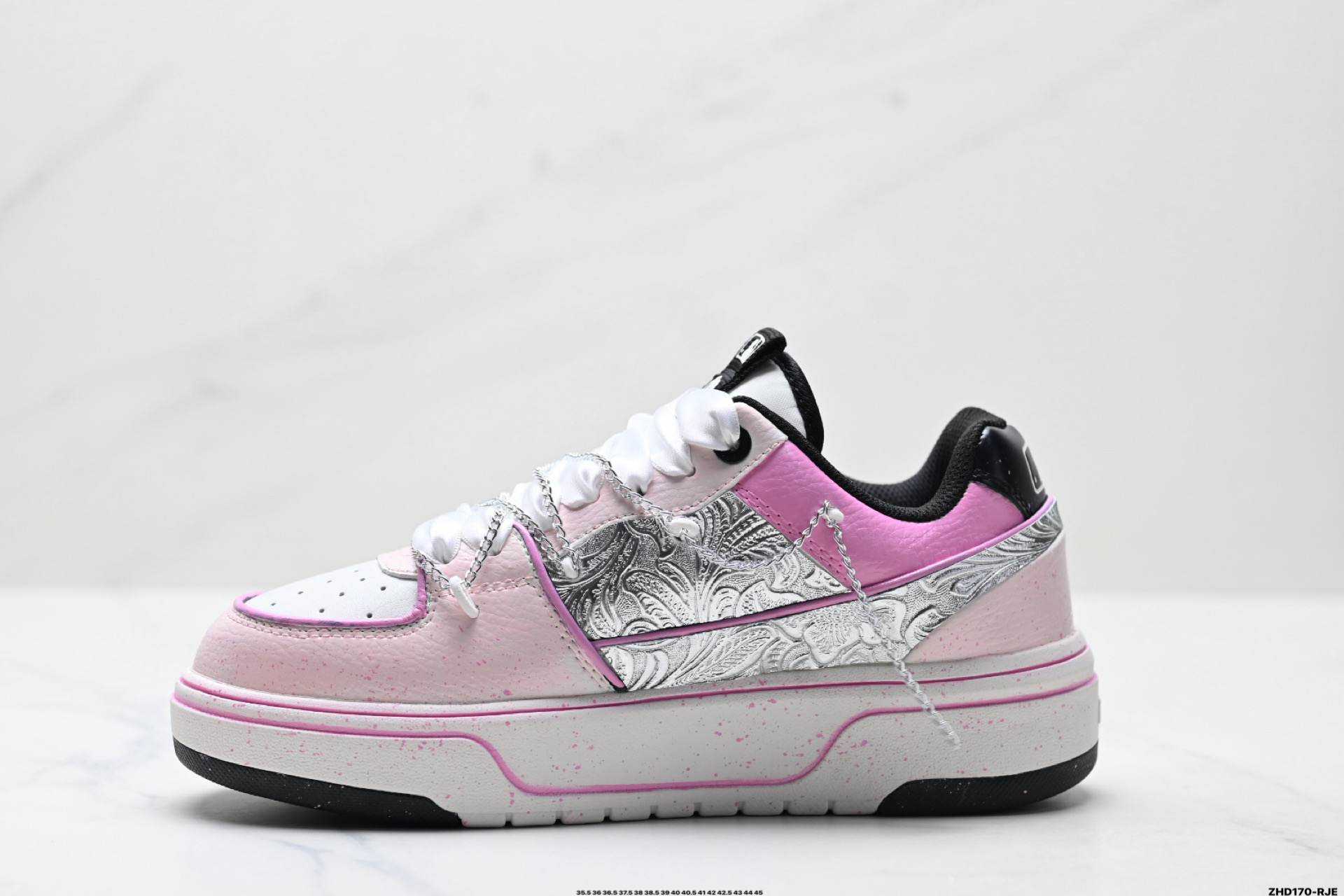 MLB Chunky Liner PU ‘DIY定制’ 简约时尚 百搭 包裹性保暖防滑防水减震 低帮 板鞋 3ASXCA12N