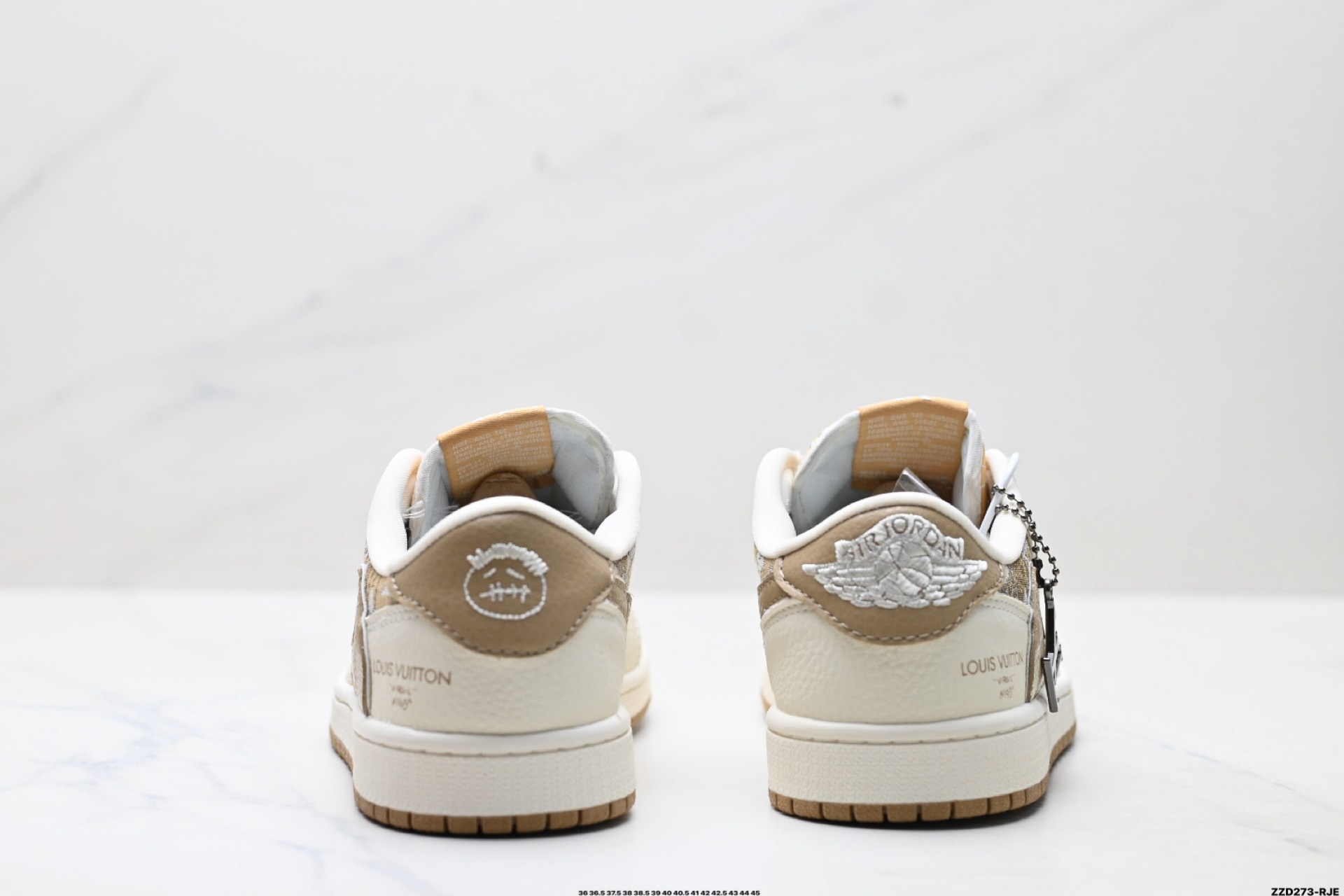 Nike Air Jordan 1 x Travis Scott AJ1倒勾 乔一倒钩 ‘DIY’定制 耐克 低帮文化篮球鞋 XS2025-065