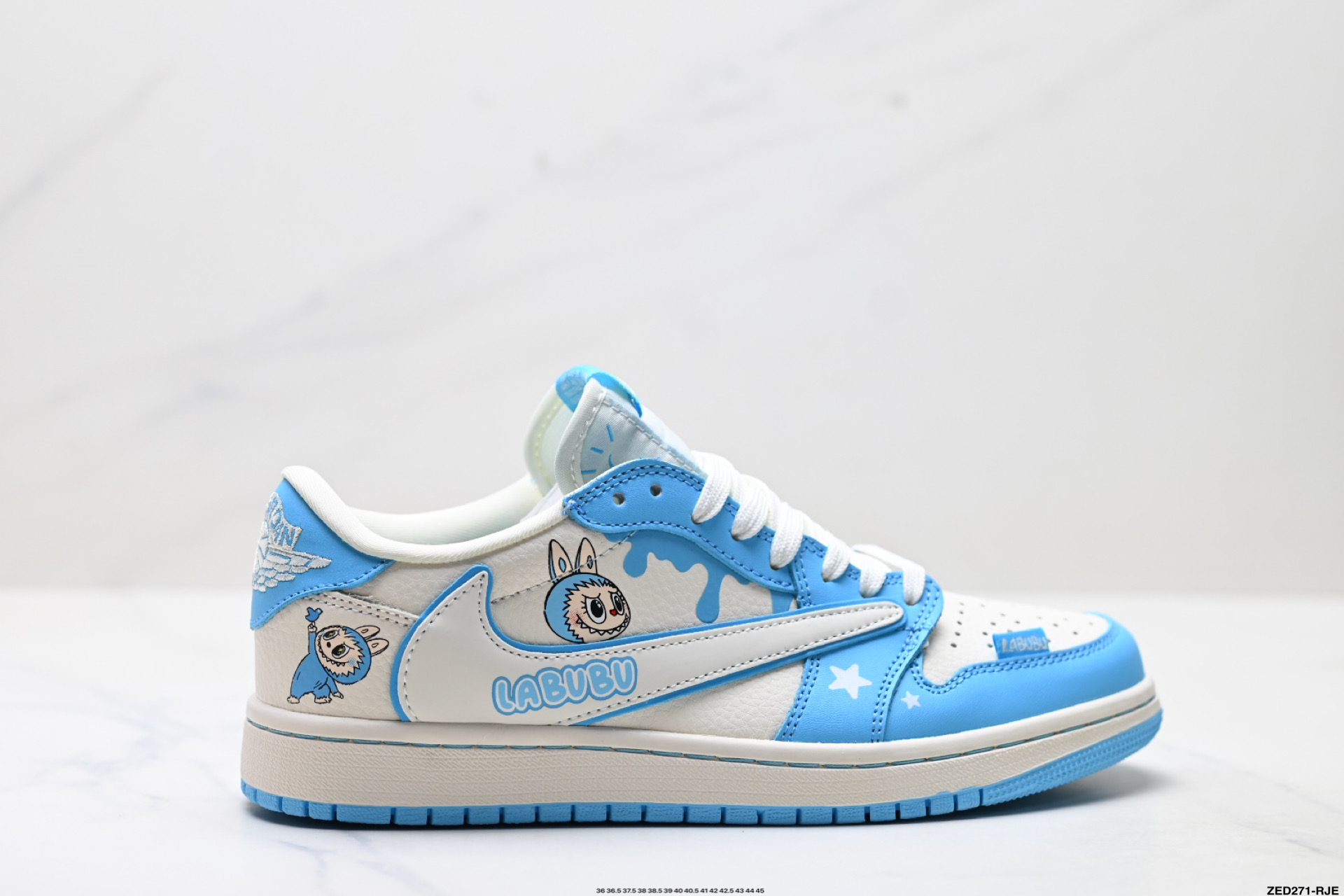 Nike Air Jordan 1 x Travis Scott Labubu Custom Low Top Sneaker