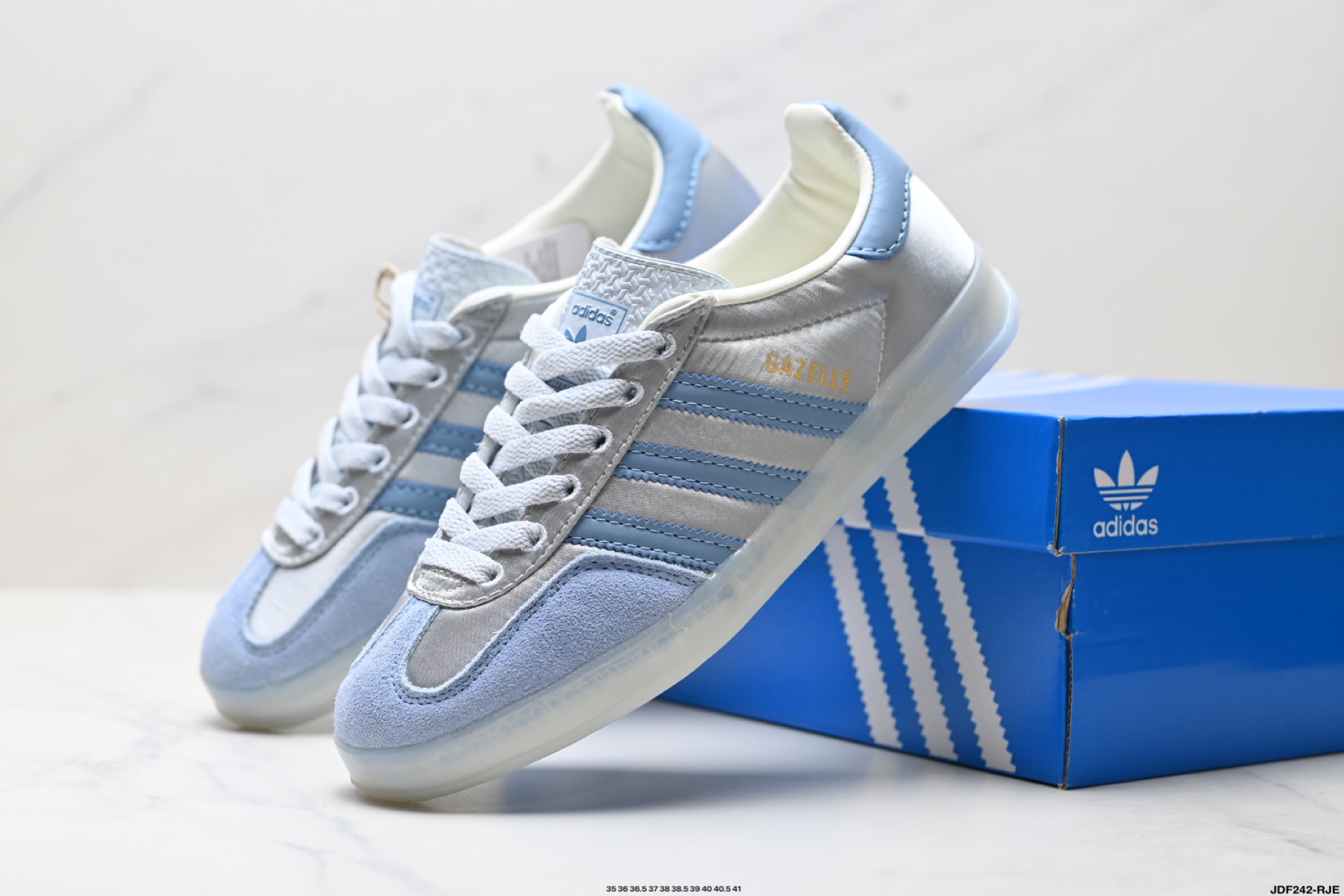 Adidas Originals Gazelle INdoor 三叶草休闲防滑耐磨低帮板鞋 JI2711