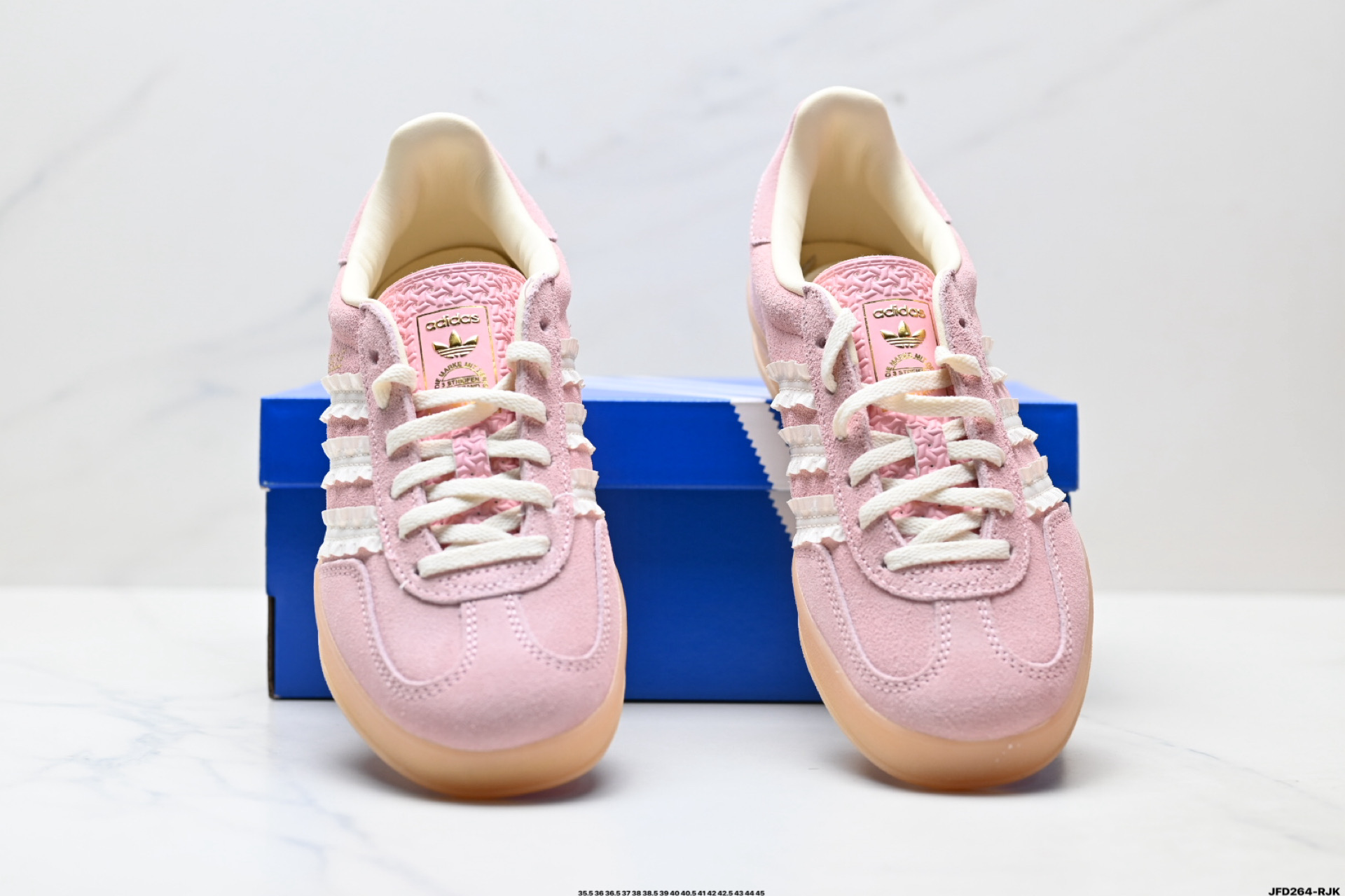 Adidas Originals Gazelle Indoor 三叶草休闲防滑耐磨低帮板鞋 JS1413