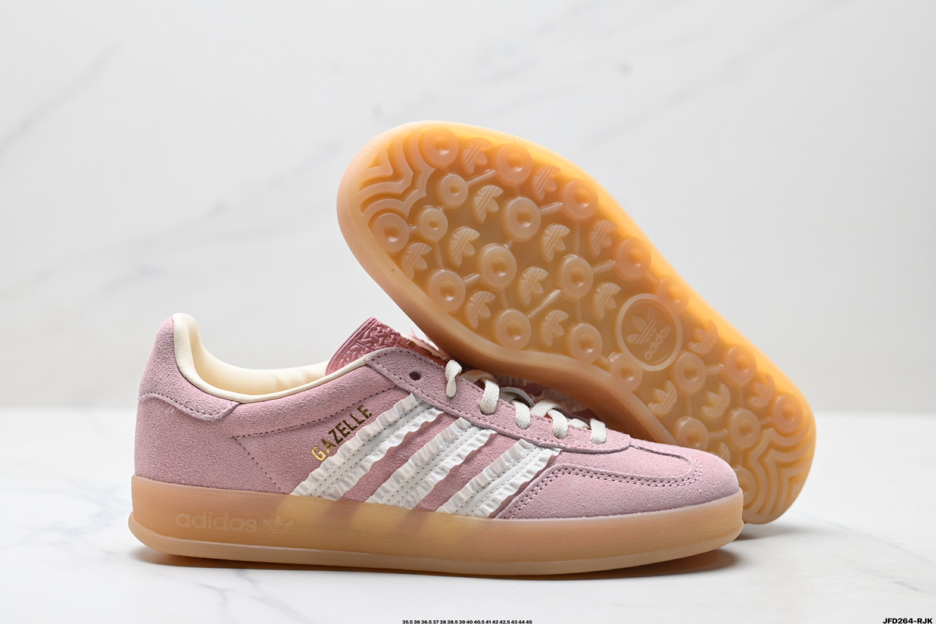 Adidas Originals Gazelle Indoor 三叶草休闲防滑耐磨低帮板鞋 JS1413