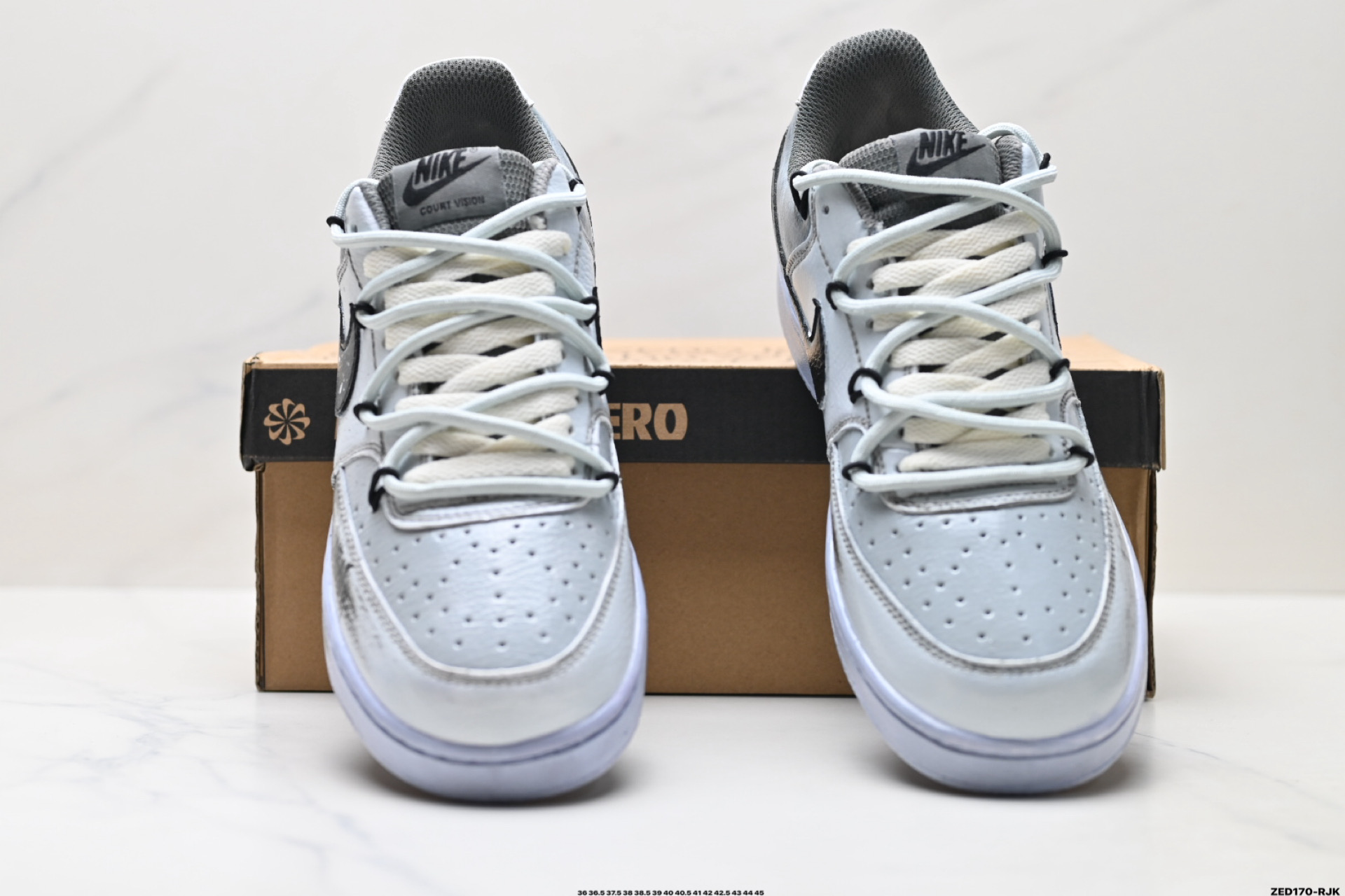 NIKE COURT VISION LO ‘DIY’定制 低帮百搭 透气休闲运动板鞋 DH2987-101