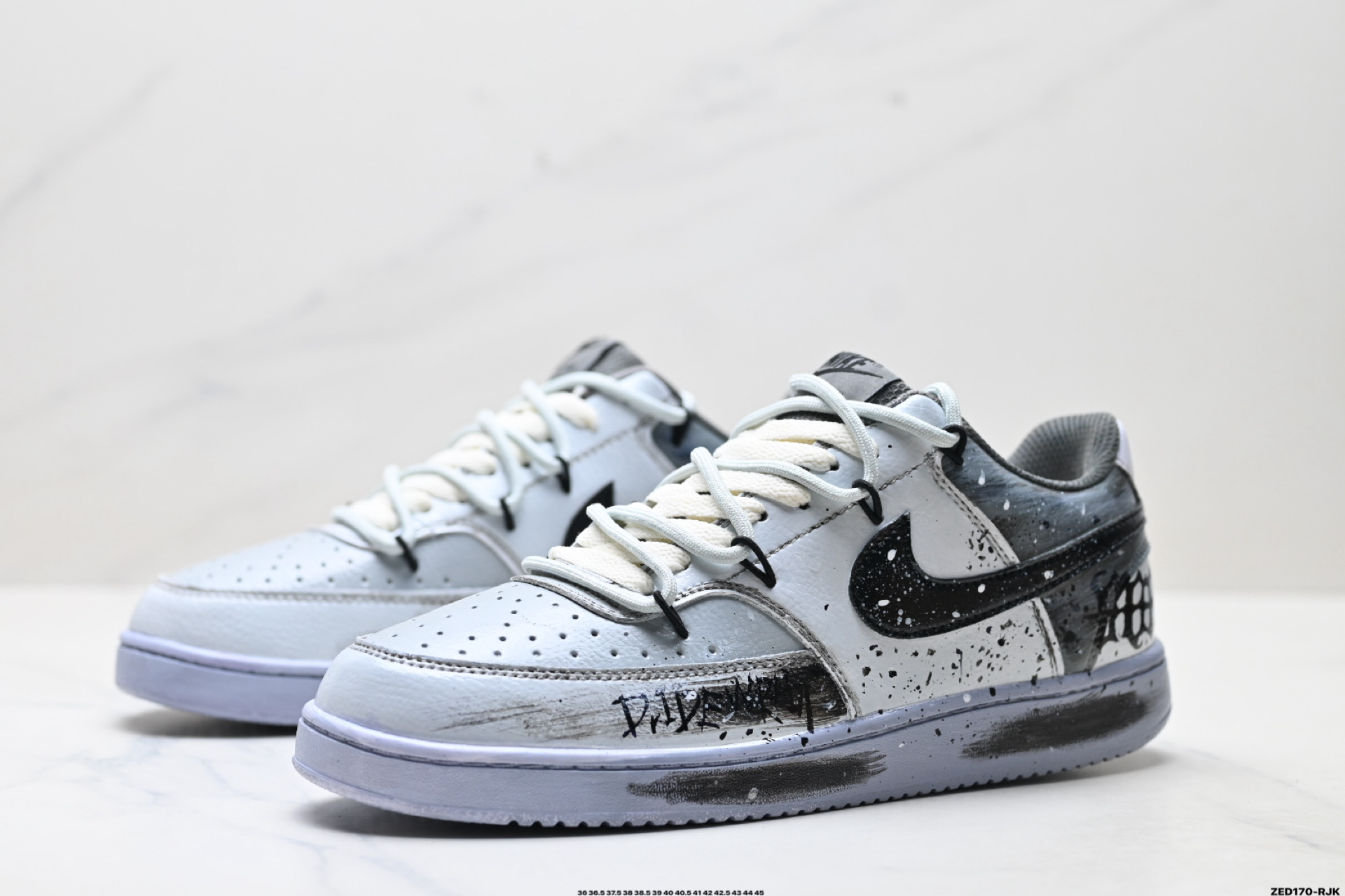 NIKE COURT VISION LO ‘DIY’定制 低帮百搭 透气休闲运动板鞋 DH2987-101