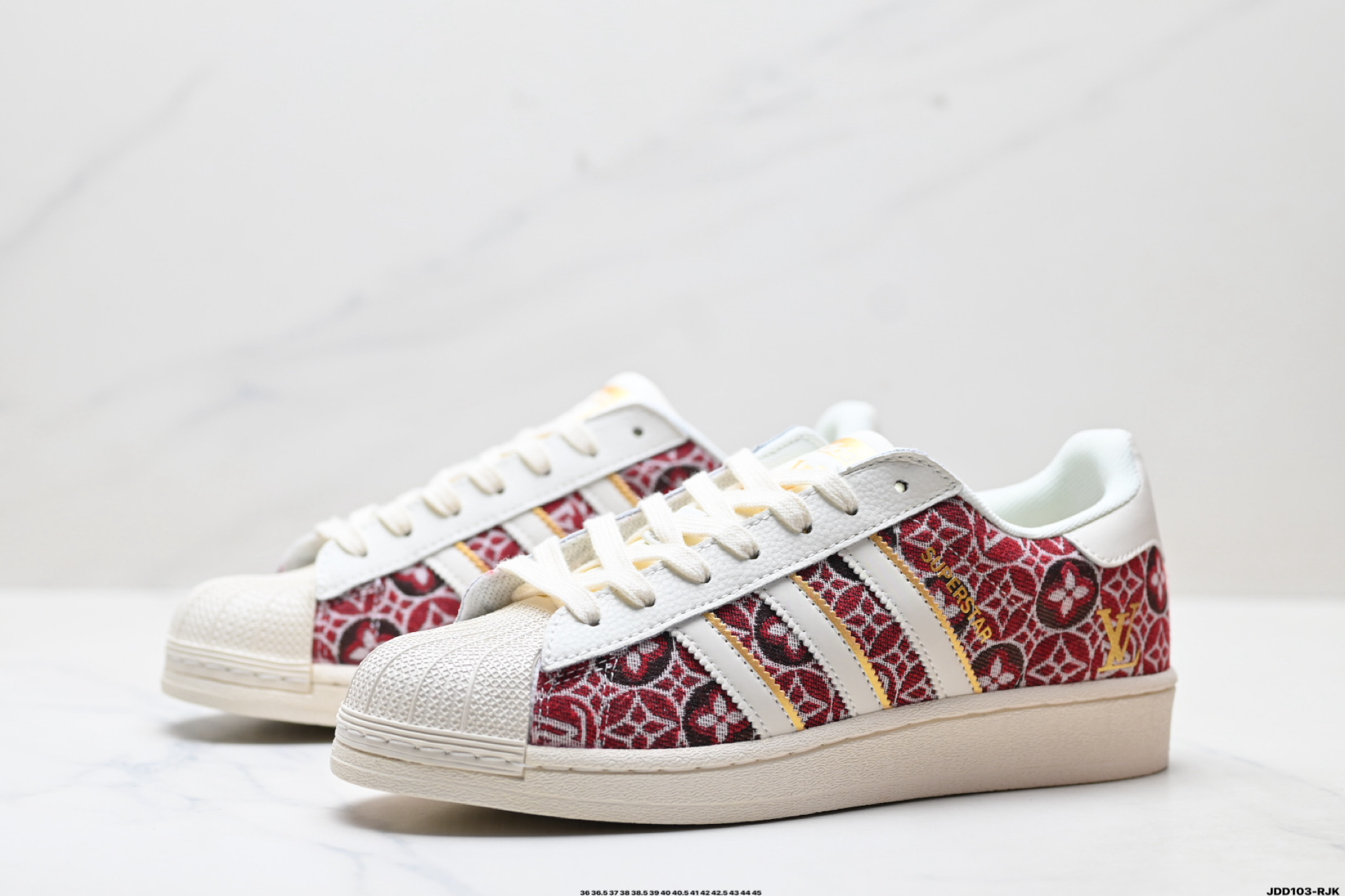 Adidas Originals Superstar 阿迪达斯 三叶草 贝壳头’DIY’系列低帮经典百搭休闲运动板鞋 BZ9863 尺码:36 36.5 37 38 38.5 39 40 40.5 41 42 42.5 43 44 45 ID:JDD103-RJK