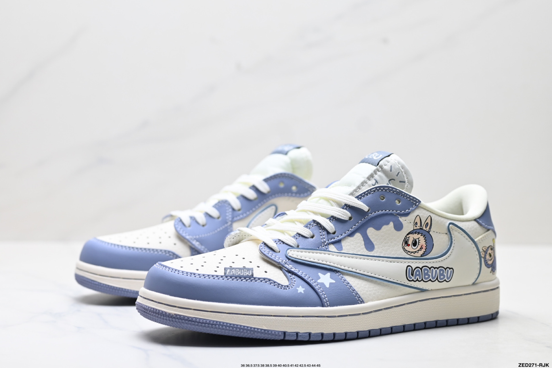 Nike Air Jordan 1 x Travis Scott AJ1倒勾 乔一倒钩 ‘DIY’定制 耐克 低帮文化篮球鞋 DZ5899-018