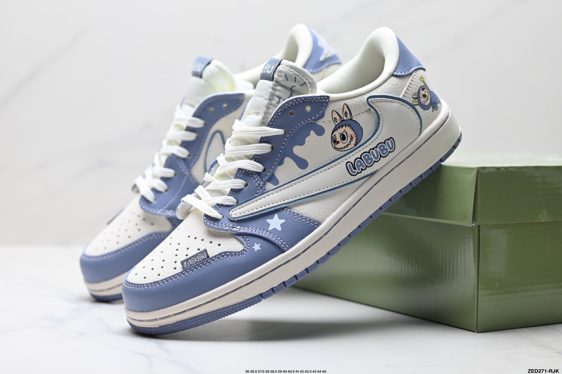 Nike Air Jordan 1 x Travis Scott AJ1倒勾 乔一倒钩 ‘DIY’定制 耐克 低帮文化篮球鞋 DZ5899-018