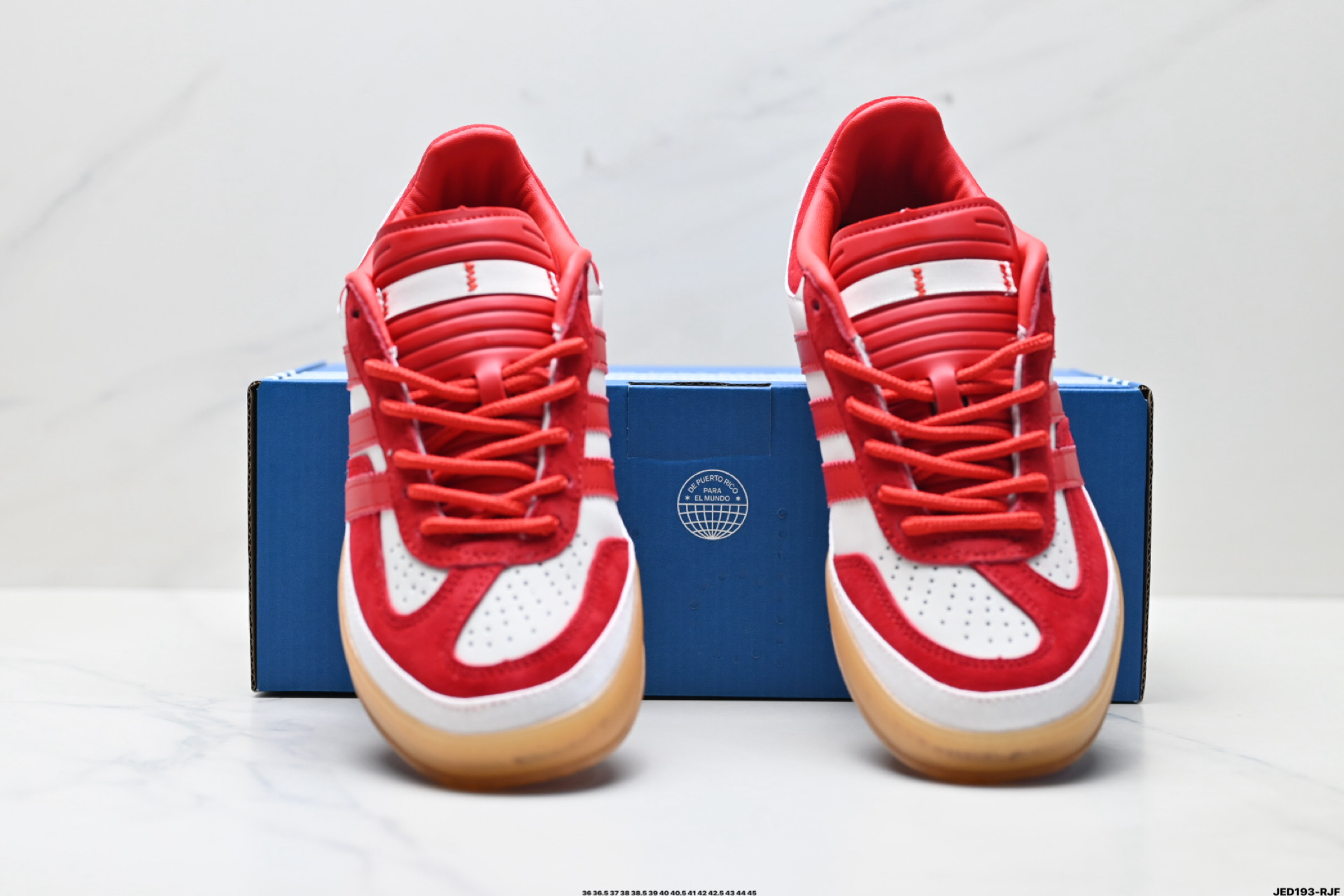 Bad Bunny x Adidas Originals Gazelle INdoor 三叶草休闲防滑耐磨低帮板鞋 JS5056